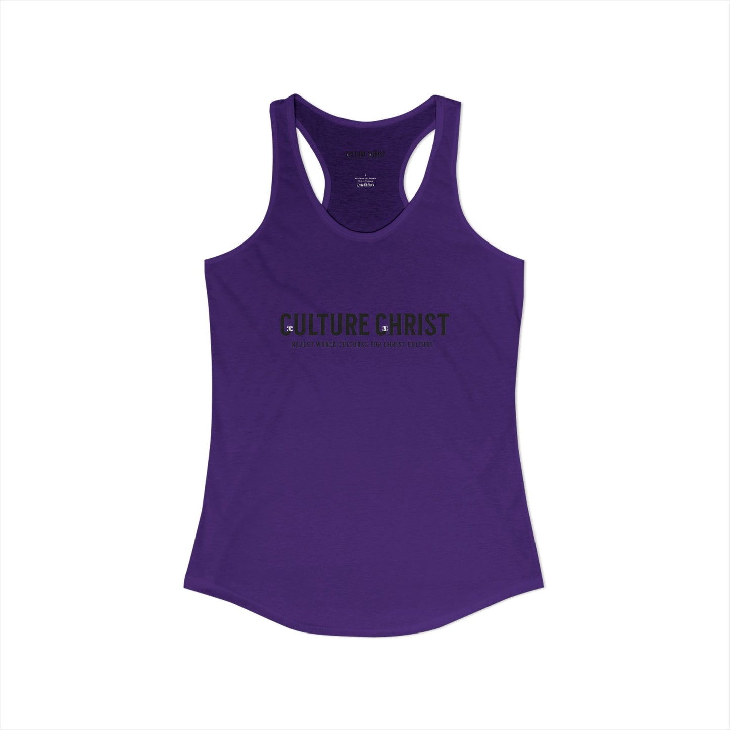 Women's Ideal Racerback Tank, wear your faith
