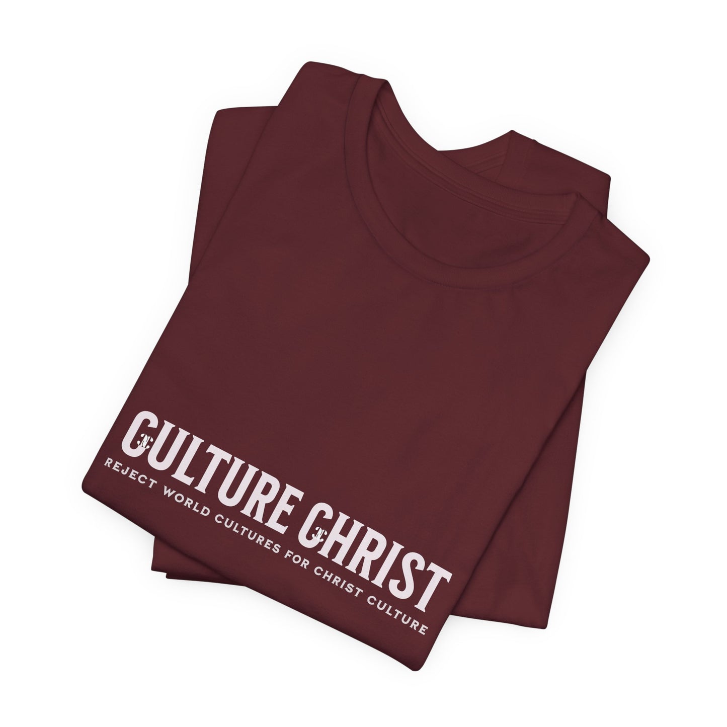 Culture Christ Graphic Tee — Minimal Christian Faith Shirt