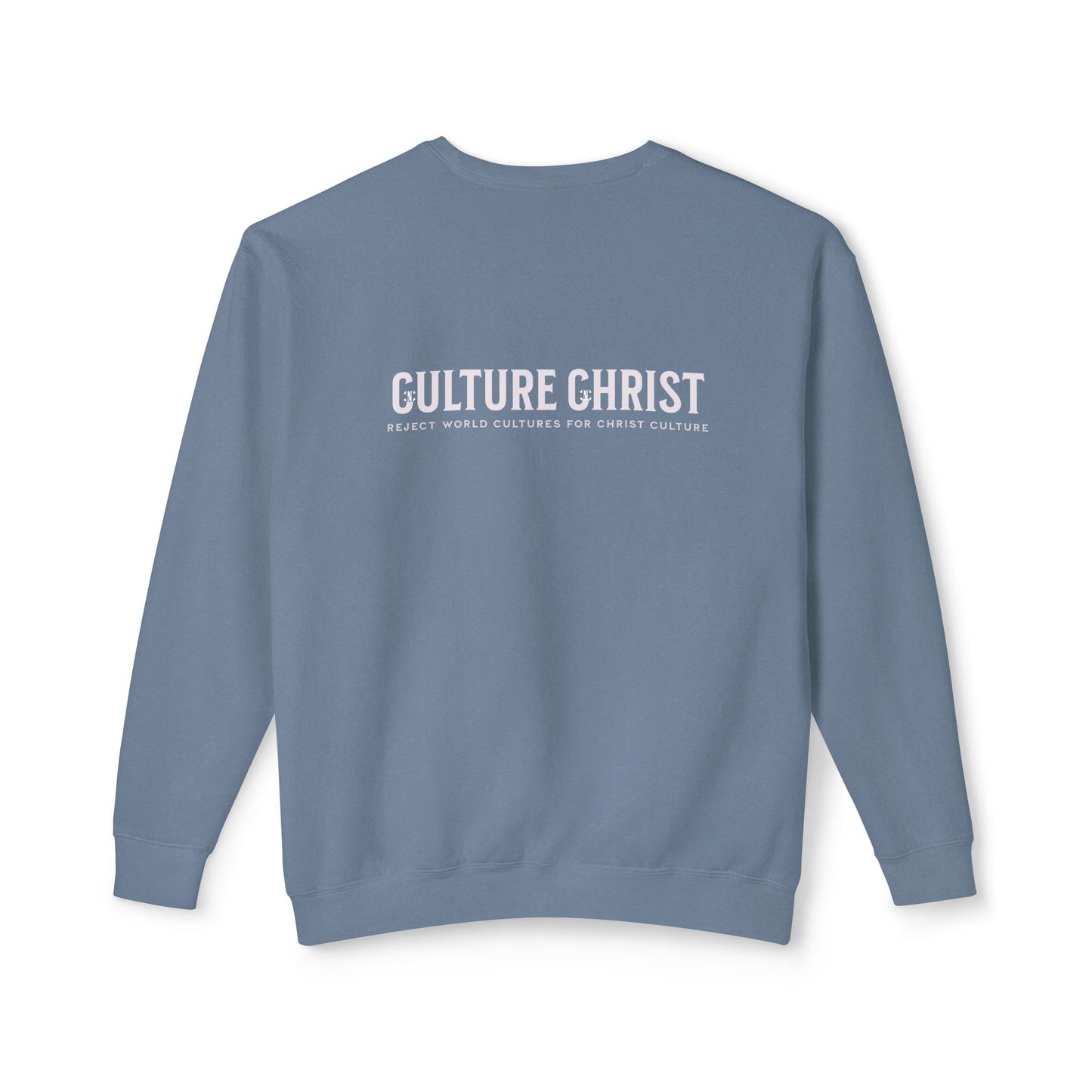 Culture Christ Crewneck Sweatshirt — Minimal Christian Faith Pullover