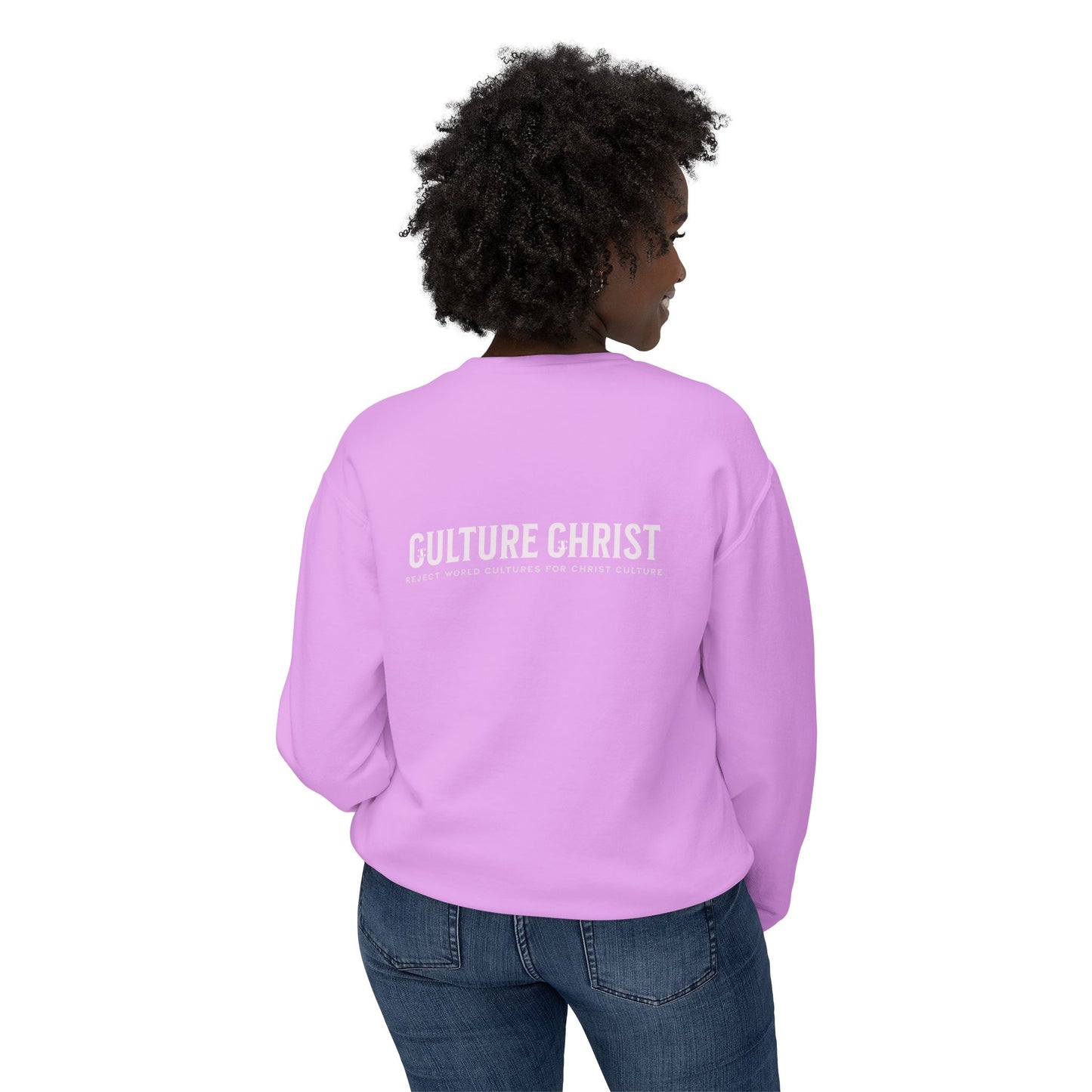 Culture Christ Crewneck Sweatshirt — Minimal Christian Faith Pullover
