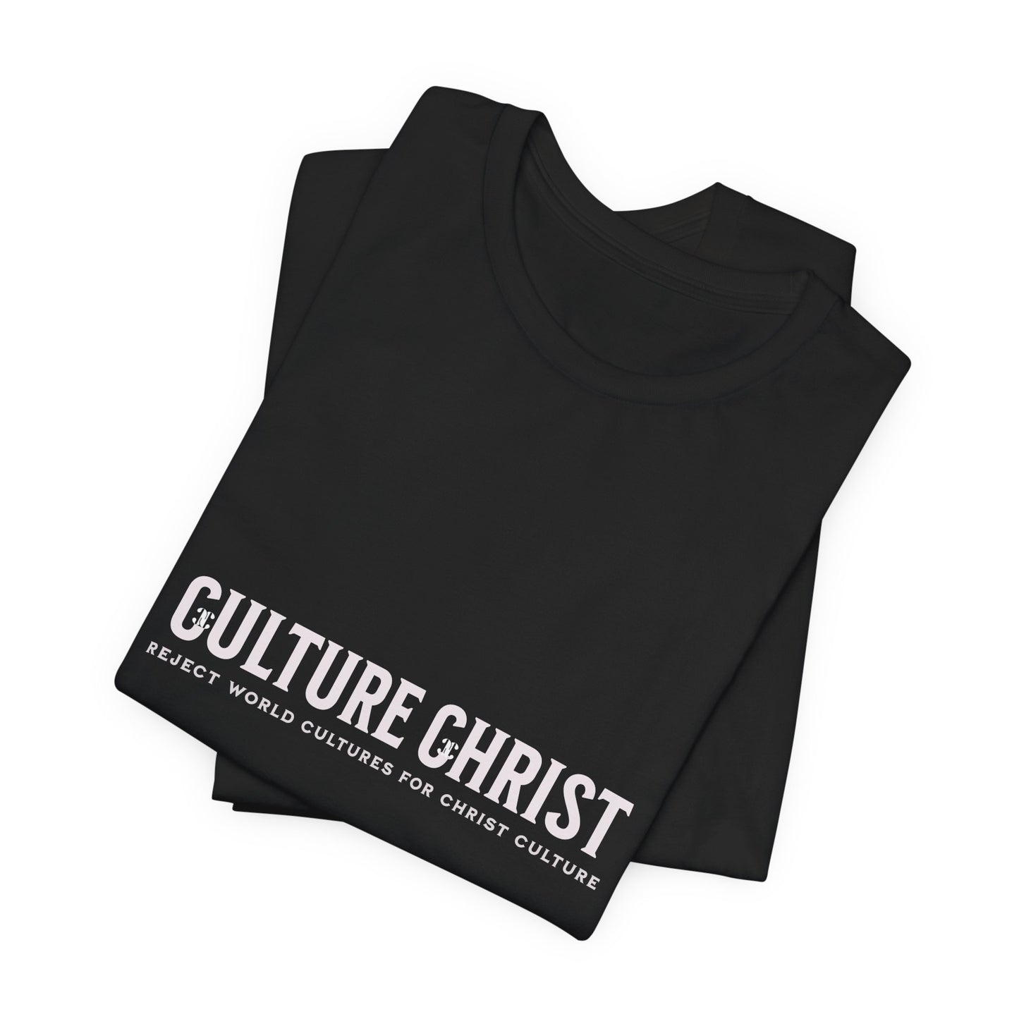 Culture Christ Graphic Tee — Minimal Christian Faith Shirt