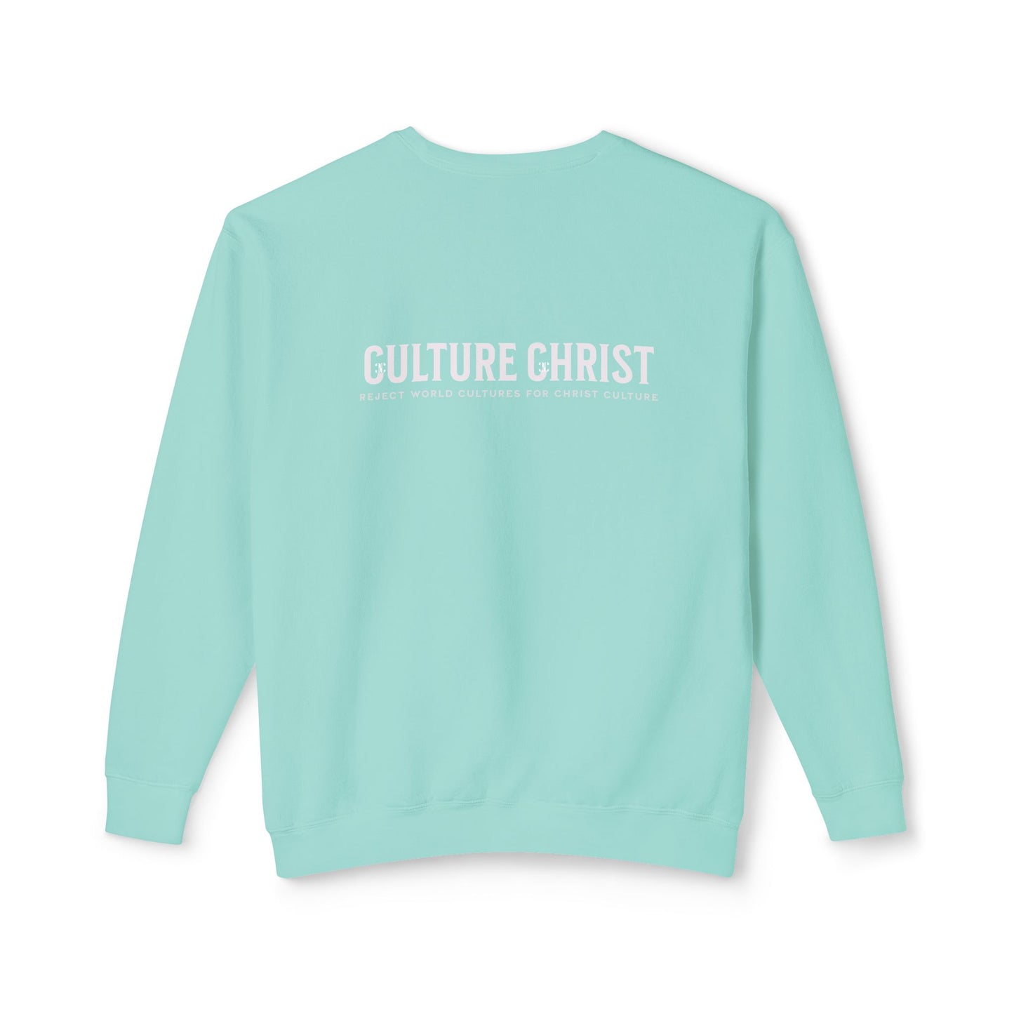 Culture Christ Crewneck Sweatshirt — Minimal Christian Faith Pullover