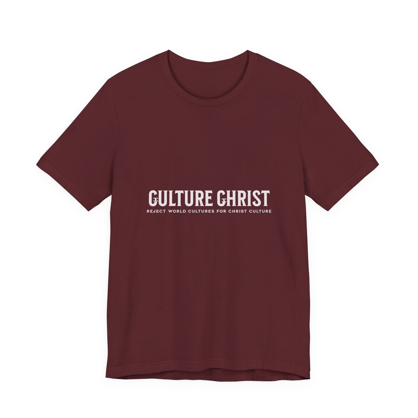 Culture Christ Graphic Tee — Minimal Christian Faith Shirt