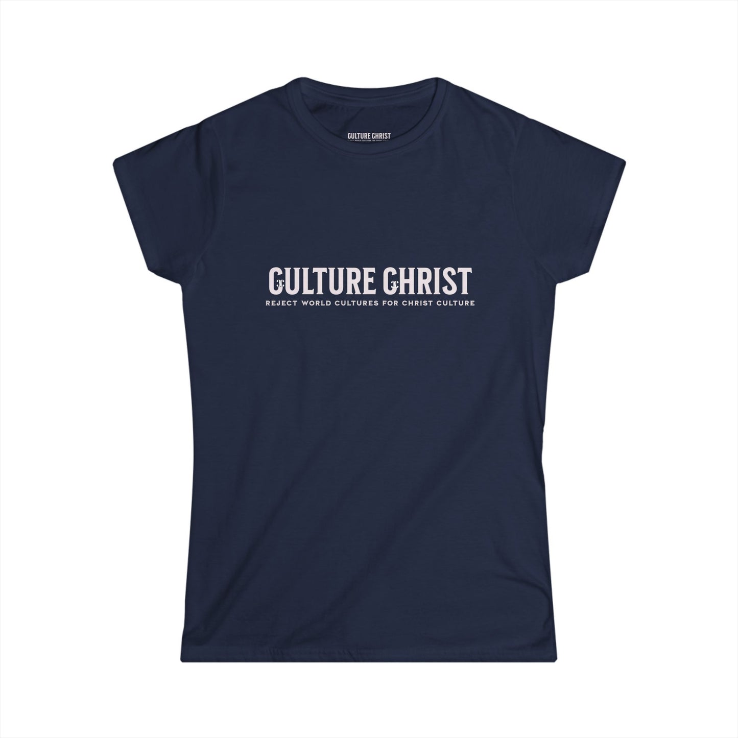 Culture Christ Women's Tee — Faith-Based Minimalist Christian Shirt