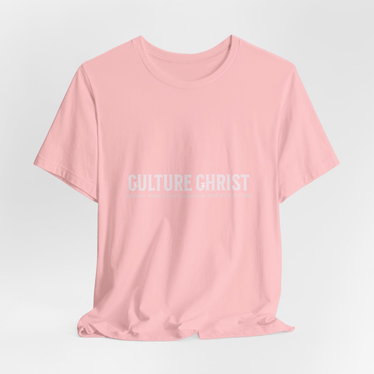 Culture Christ Graphic Tee — Minimal Christian Faith Shirt