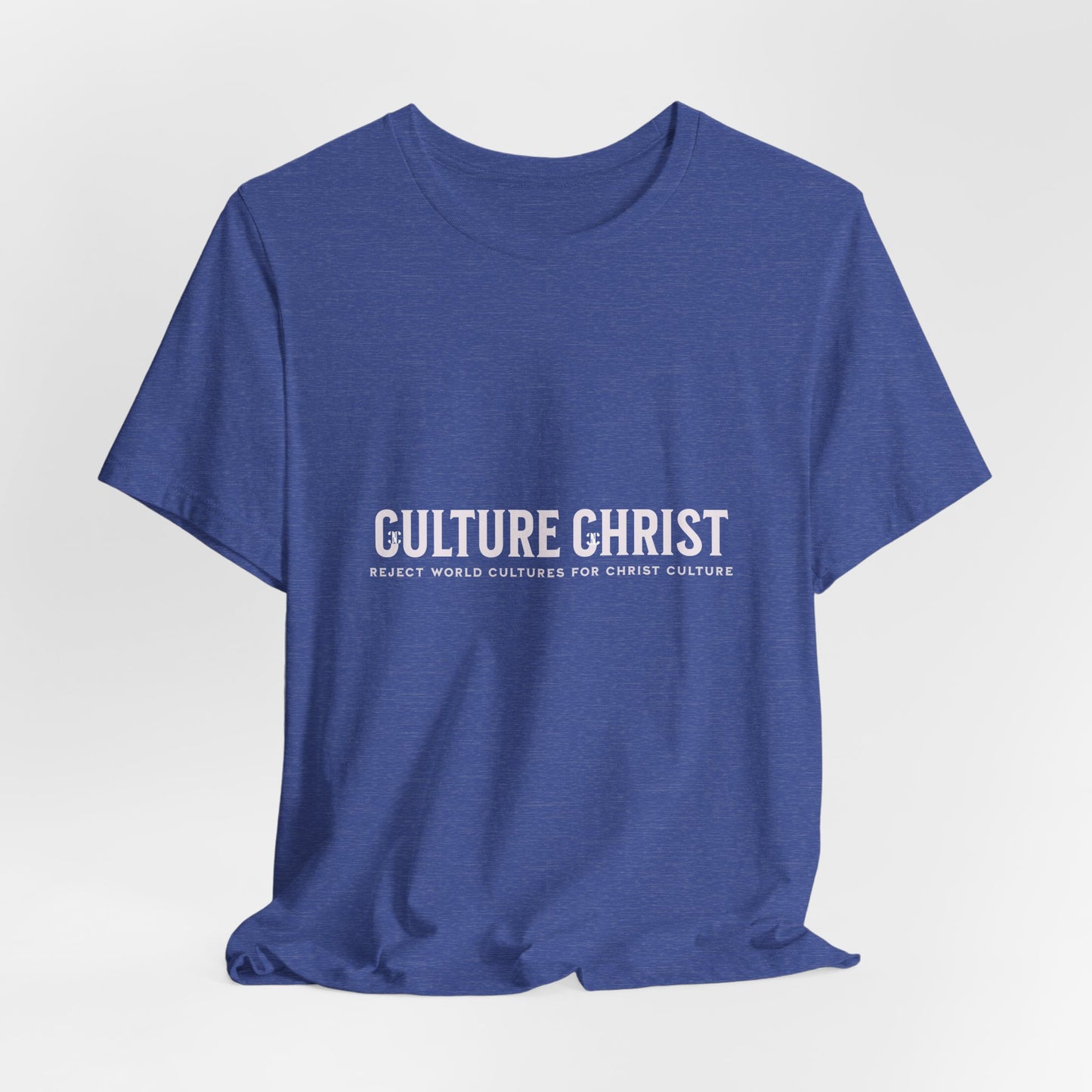 Culture Christ Graphic Tee — Minimal Christian Faith Shirt
