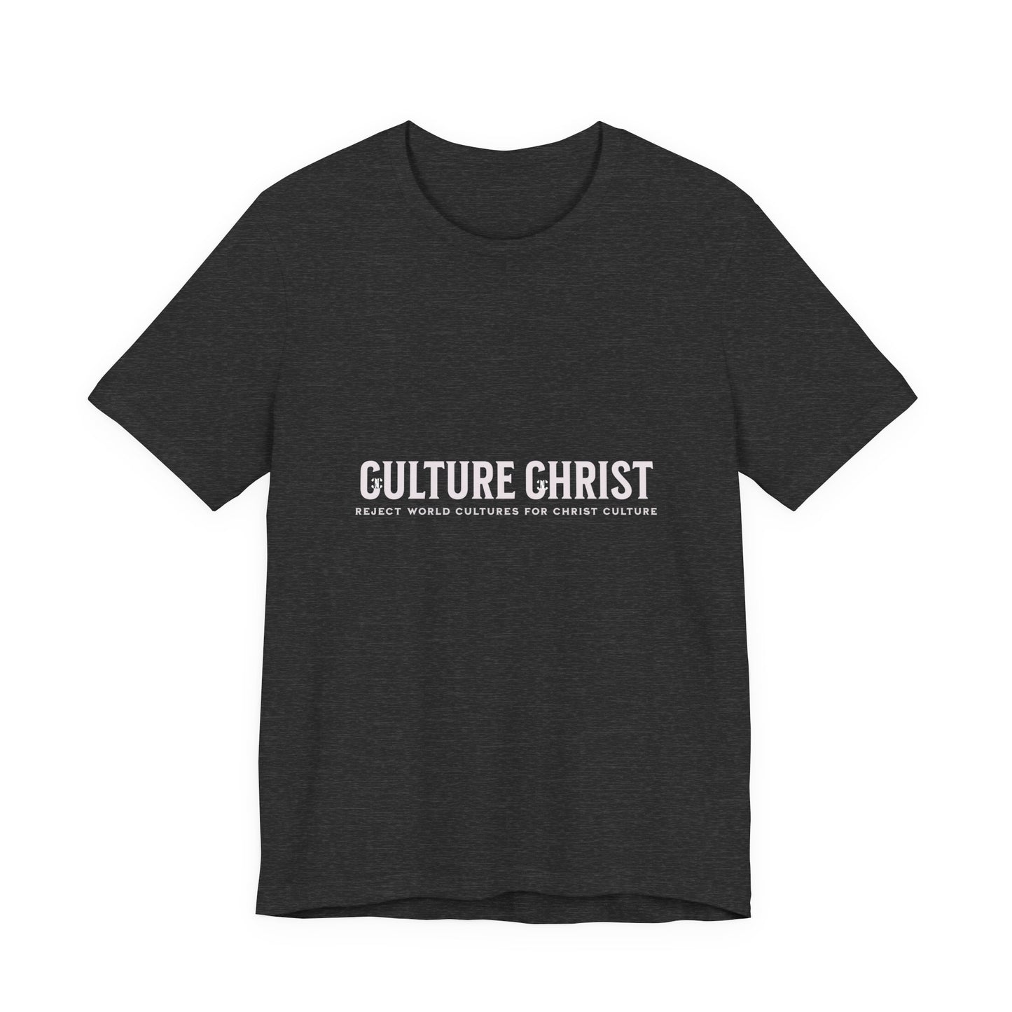 Culture Christ Graphic Tee — Minimal Christian Faith Shirt