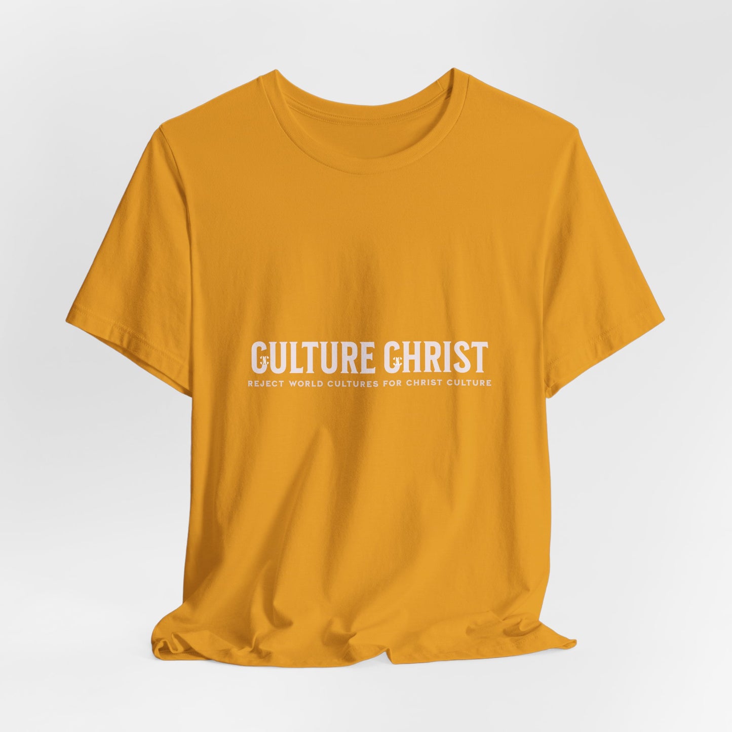 Culture Christ Graphic Tee — Minimal Christian Faith Shirt