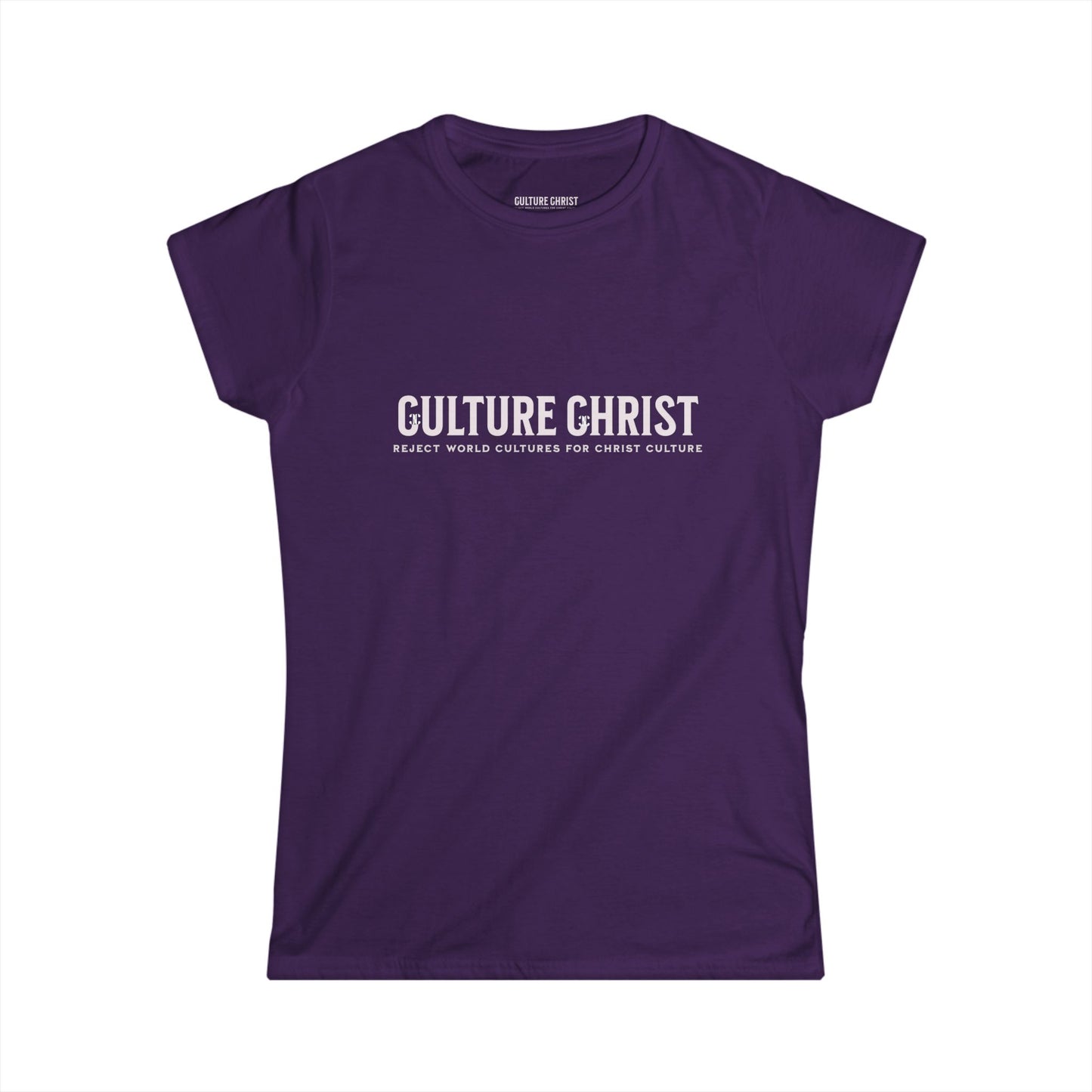Culture Christ Women's Tee — Faith-Based Minimalist Christian Shirt