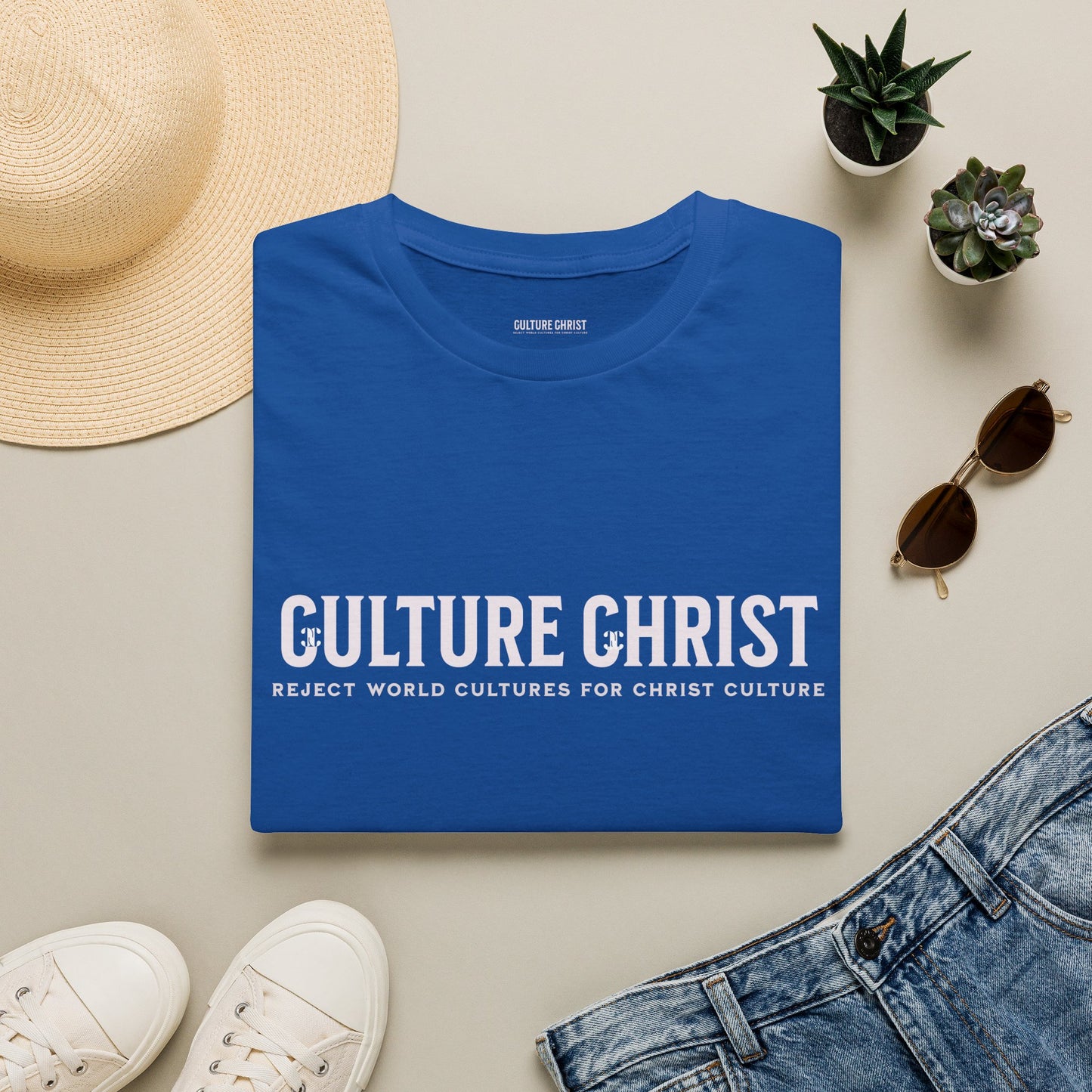 T-Shirt — "Culture Christ: Reject World Cultures for Christ Culture" Inspirational Christian Tee