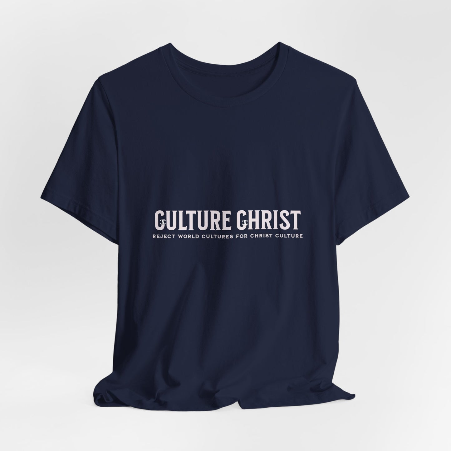 Culture Christ Graphic Tee — Minimal Christian Faith Shirt