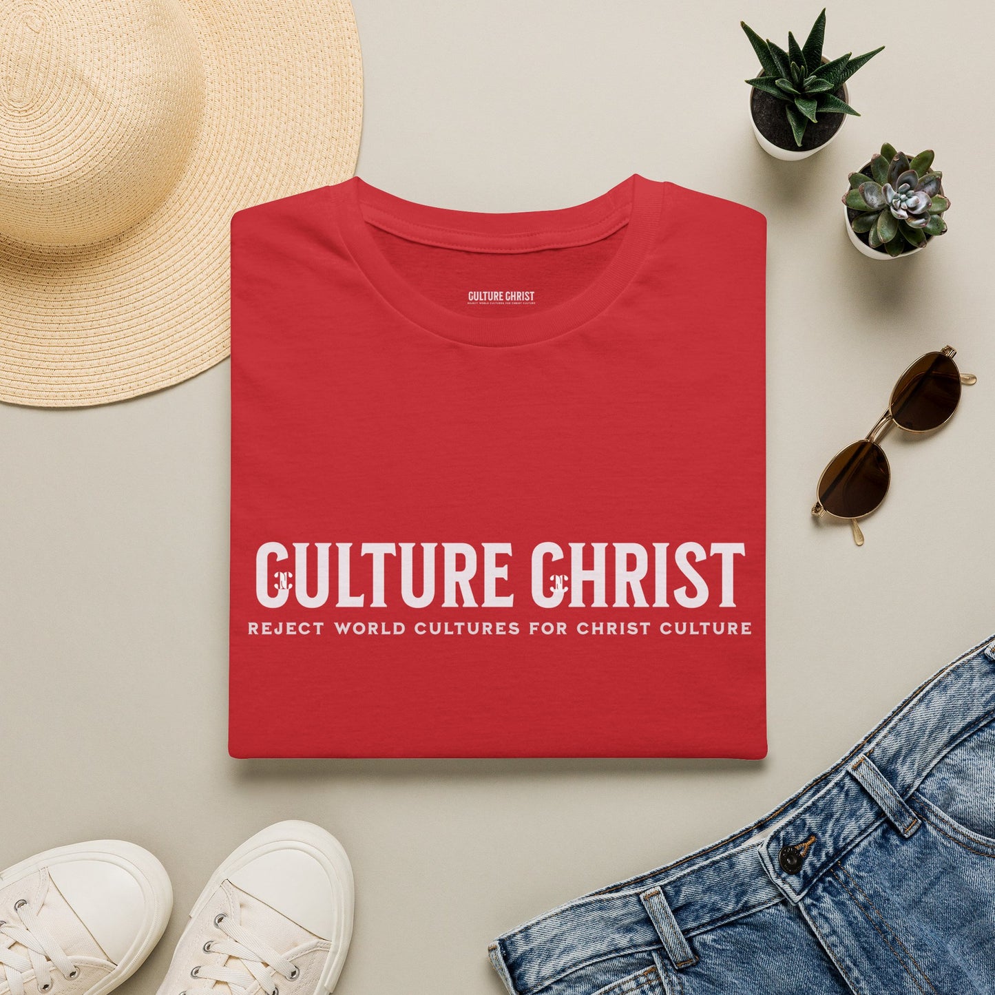 T-Shirt — "Culture Christ: Reject World Cultures for Christ Culture" Inspirational Christian Tee