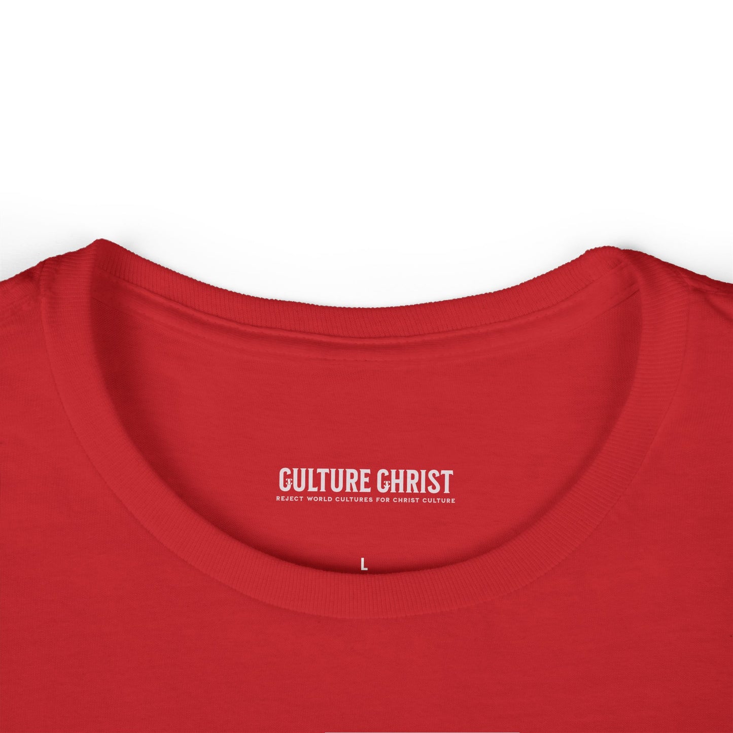 Culture Christ Women's Tee — Faith-Based Minimalist Christian Shirt