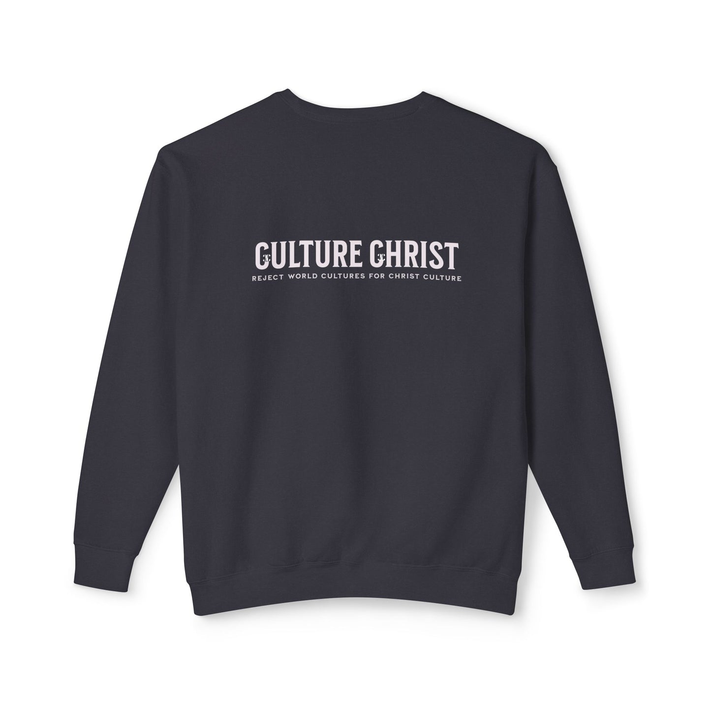 Culture Christ Crewneck Sweatshirt — Minimal Christian Faith Pullover