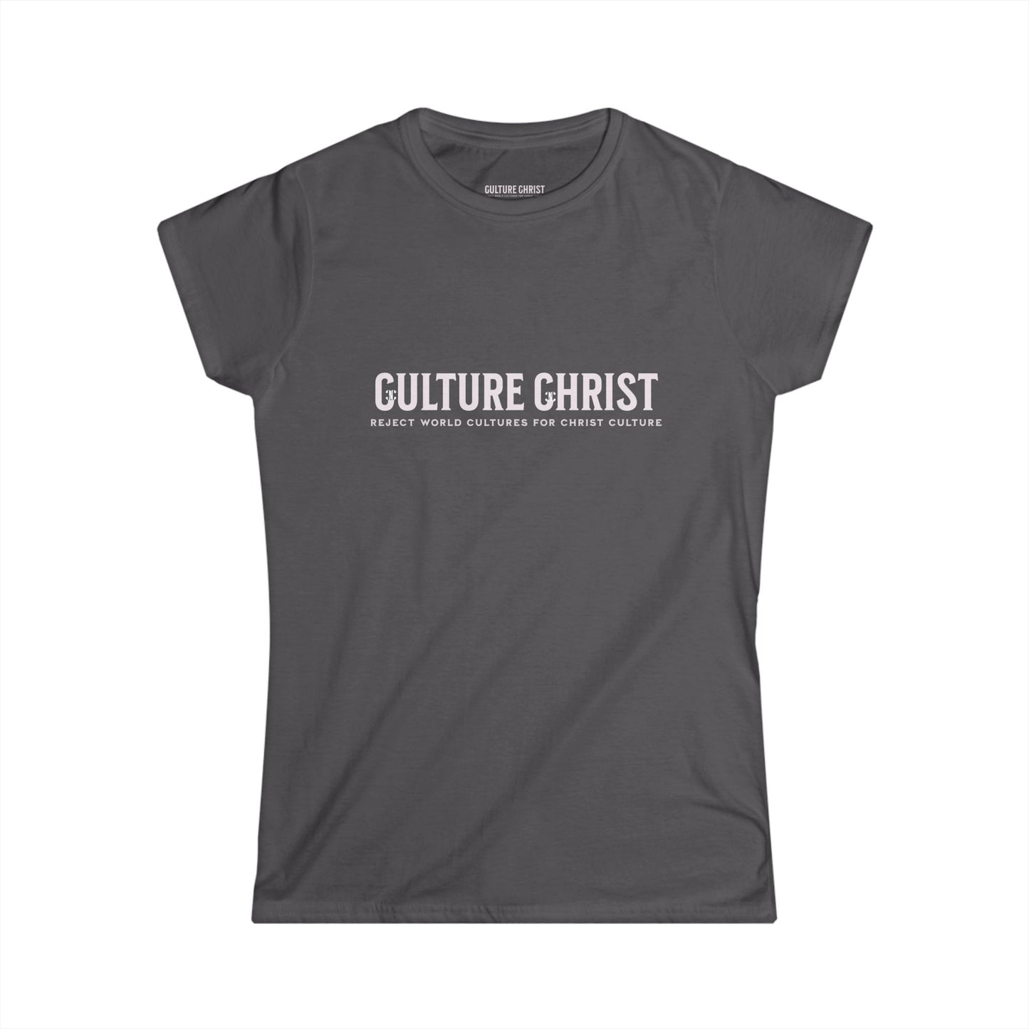 Culture Christ Women's Tee — Faith-Based Minimalist Christian Shirt