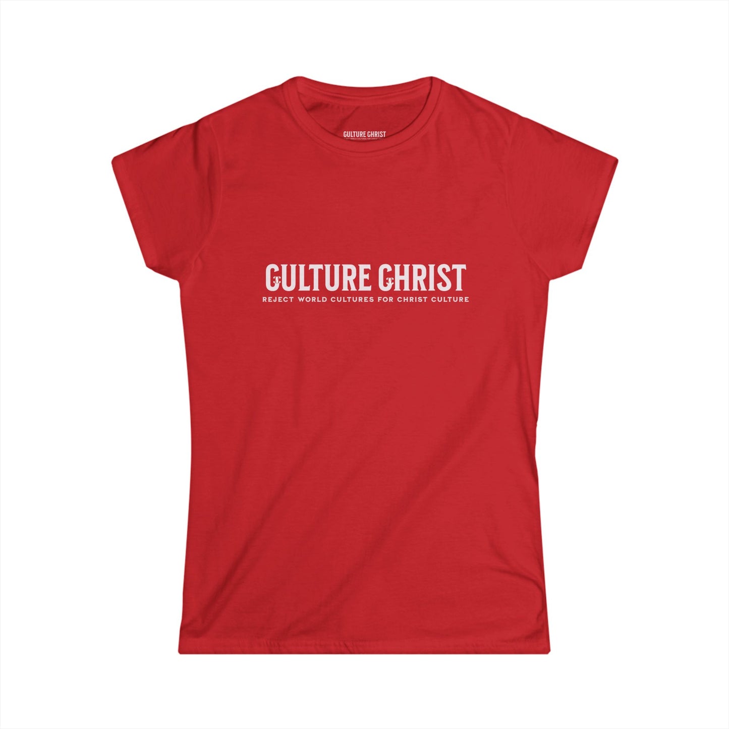 Culture Christ Women's Tee — Faith-Based Minimalist Christian Shirt
