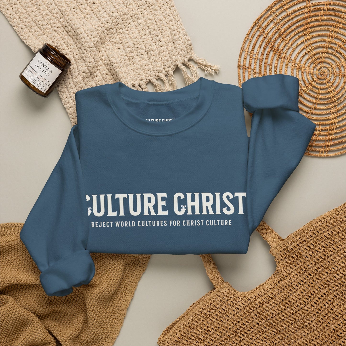 Cozy Christ Culture Sweatshirt | Unisex Crewneck for Faith, Casual Wear, Gift for Christians, Church Events, Everyday Comfort