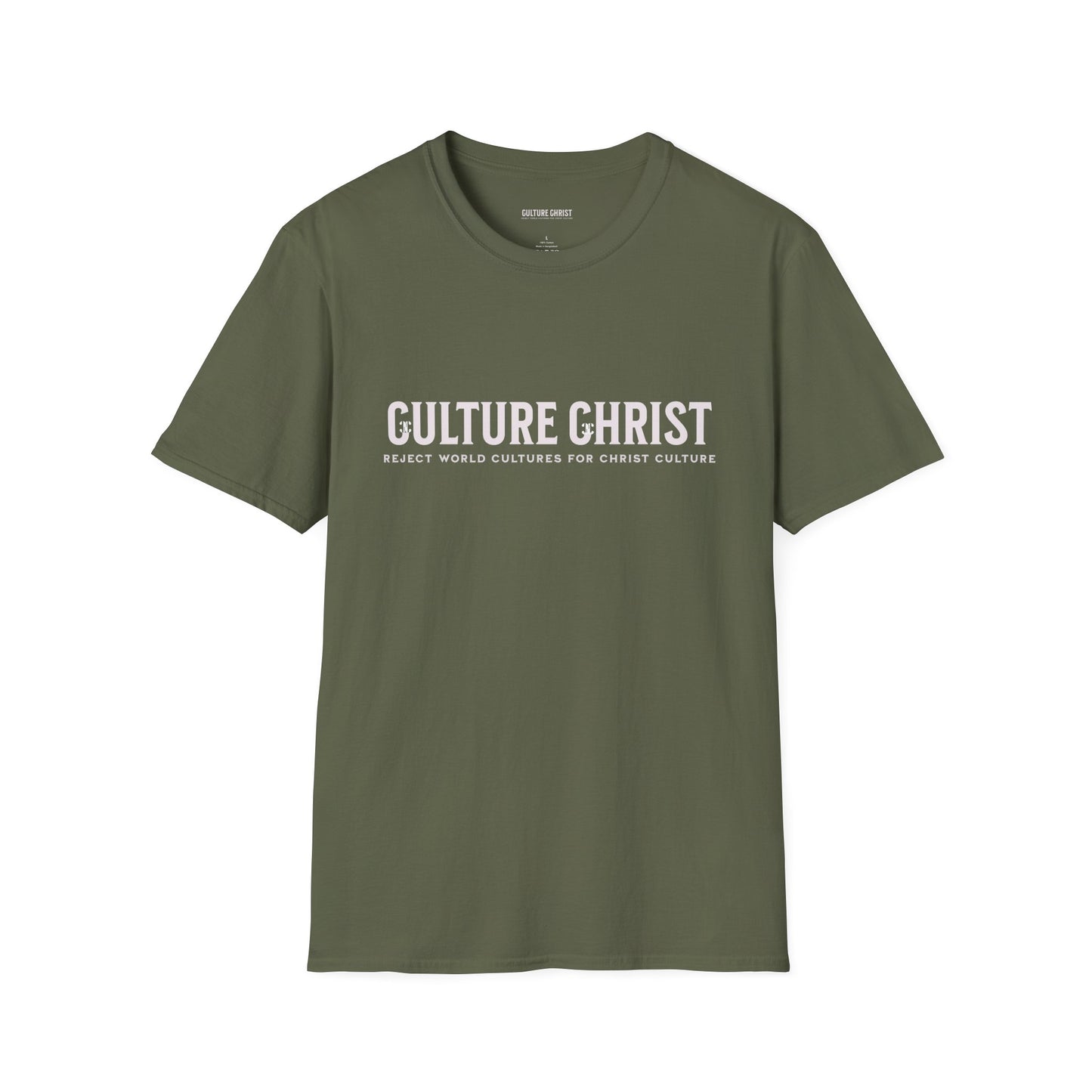 T-Shirt — "Culture Christ: Reject World Cultures for Christ Culture" Inspirational Christian Tee