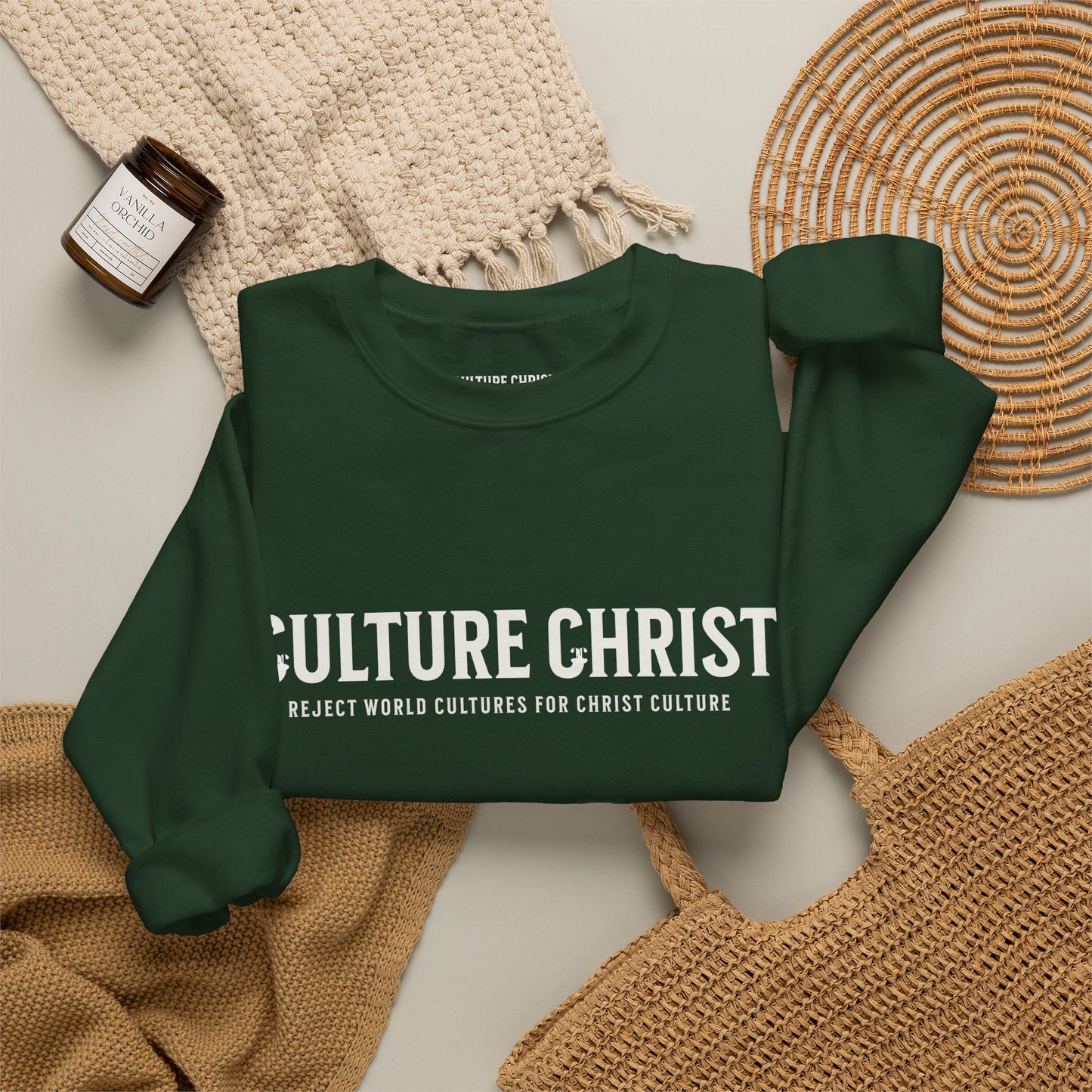 Cozy Christ Culture Sweatshirt | Unisex Crewneck for Faith, Casual Wear, Gift for Christians, Church Events, Everyday Comfort