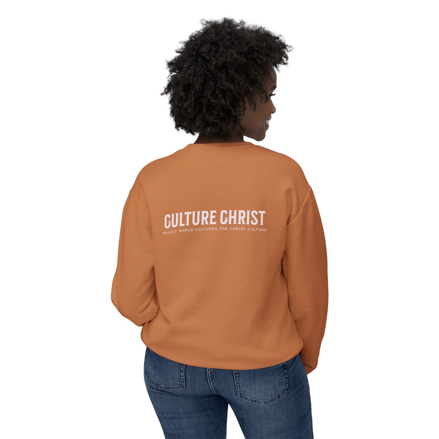 Culture Christ Crewneck Sweatshirt — Minimal Christian Faith Pullover