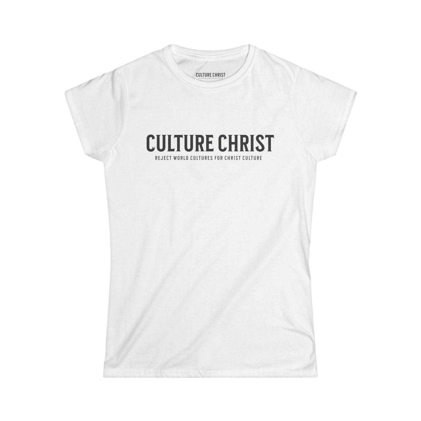 Women's Softstyle Tee - Culture Christ T-Shirt, Faith-Based Apparel, Christian Clothing, Inspirational Gift, Casual Style