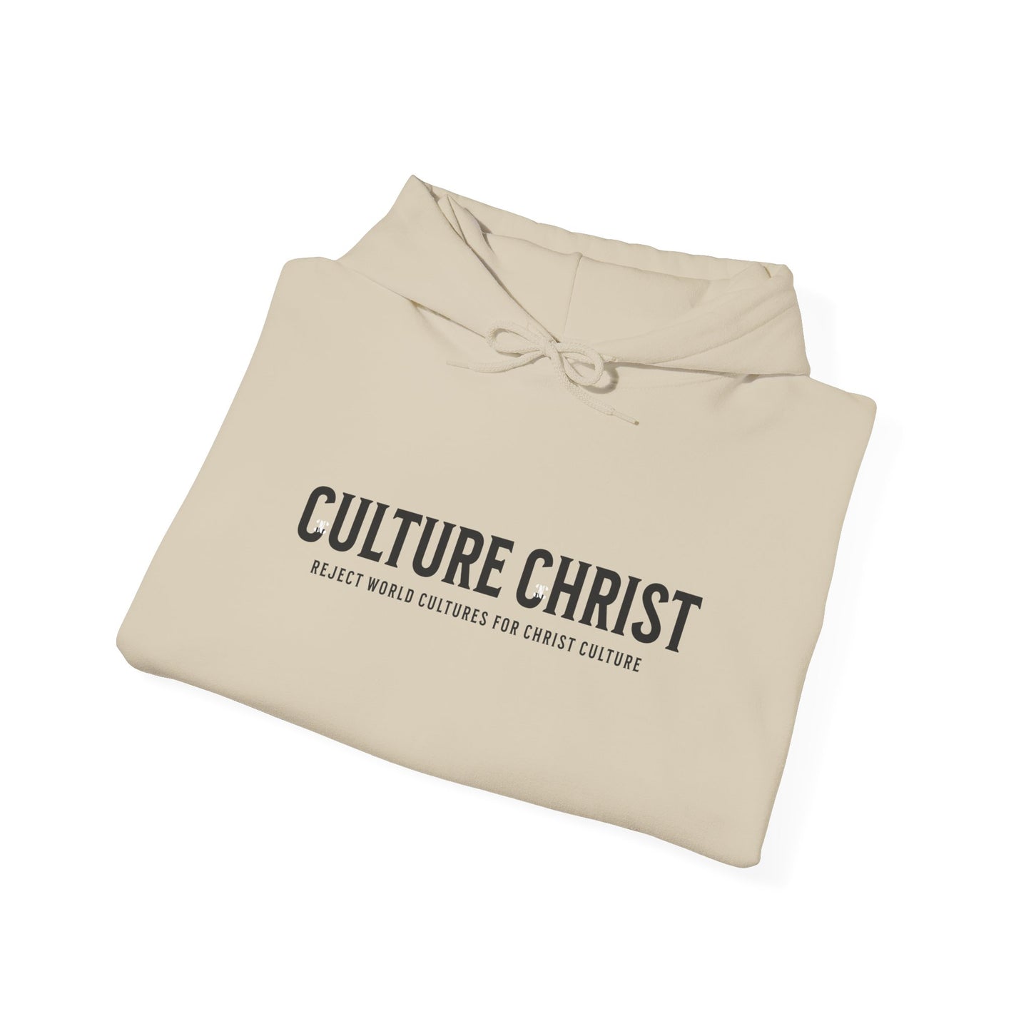 Culture Christ Hoodie — Minimal Christian Faith Pullover