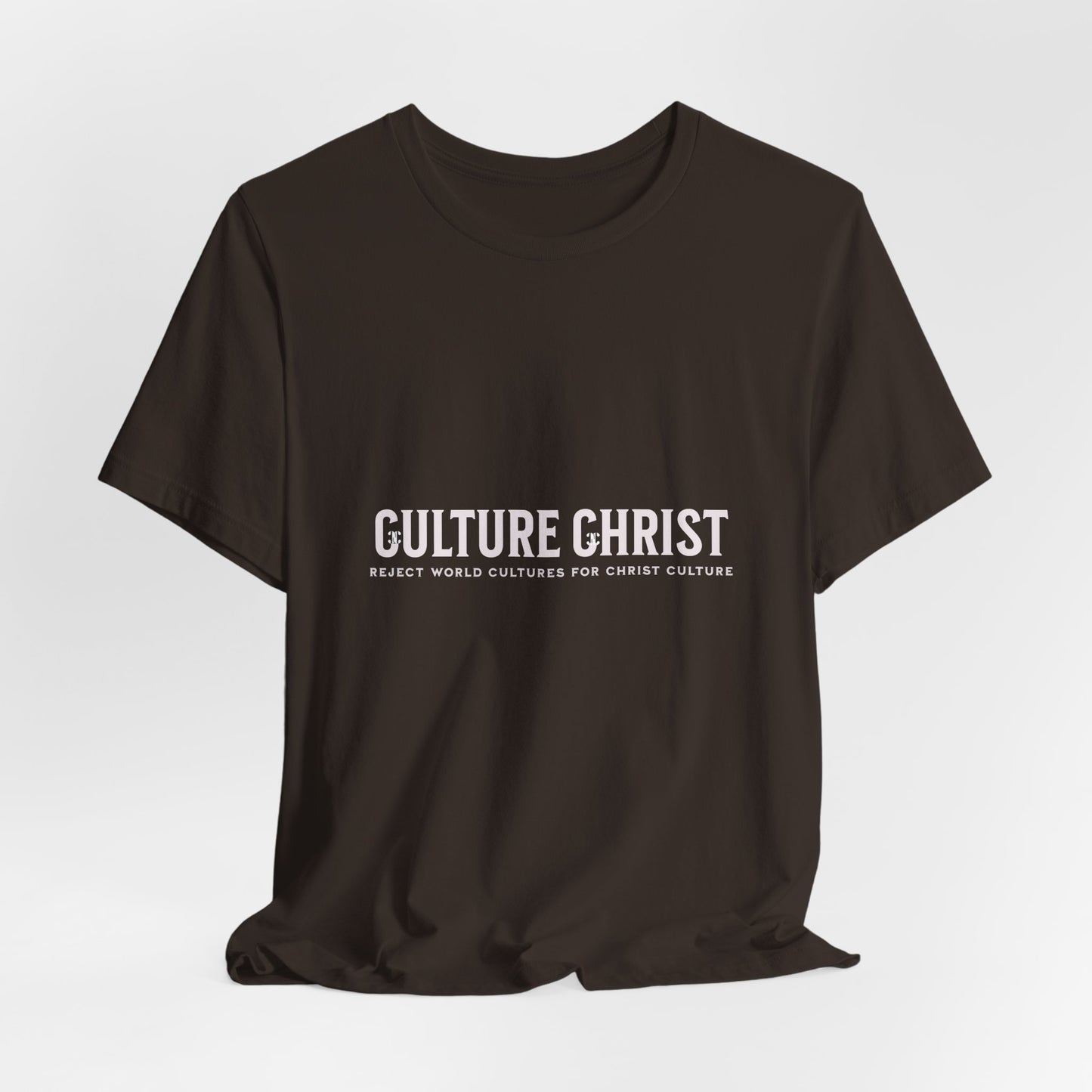 Culture Christ Graphic Tee — Minimal Christian Faith Shirt