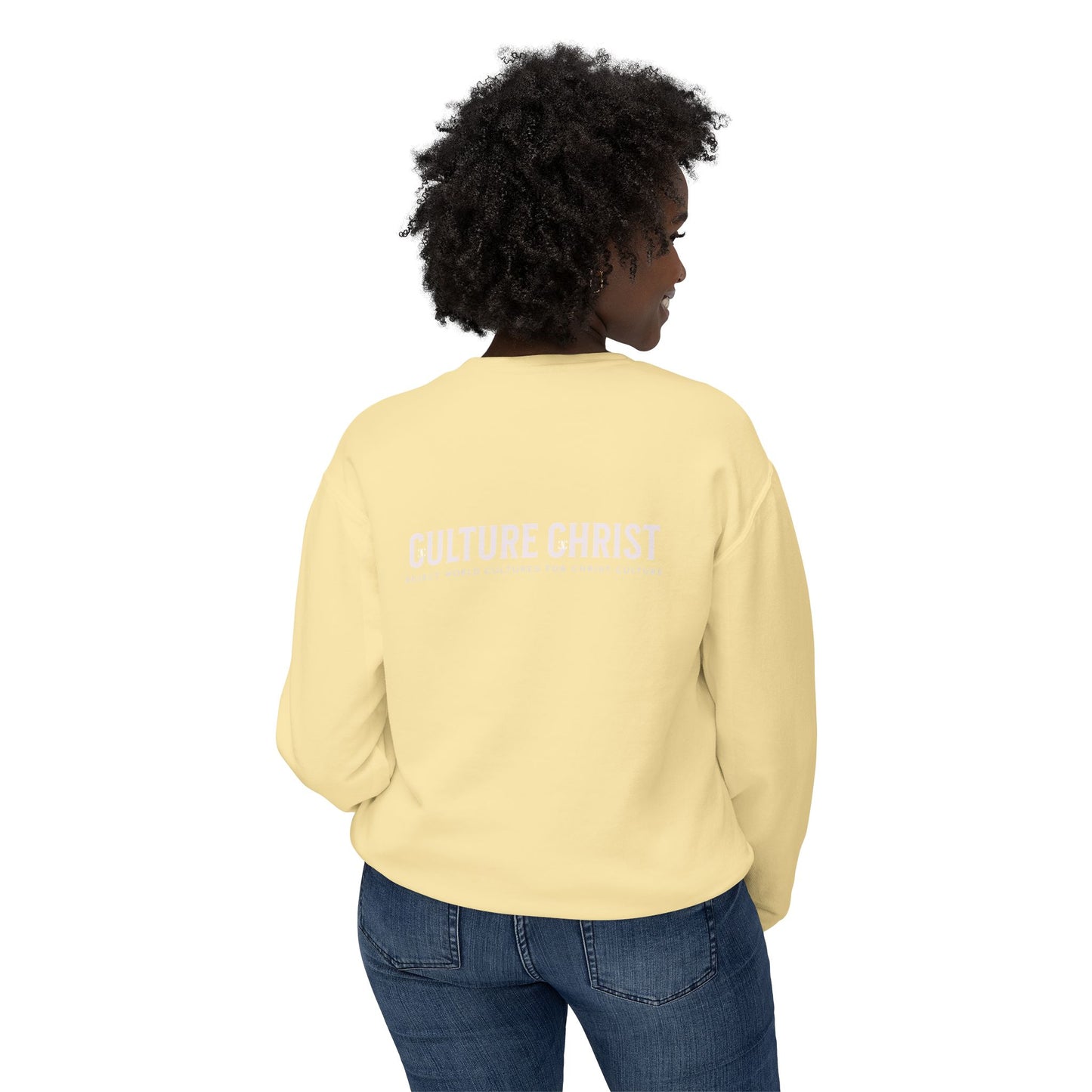 Culture Christ Crewneck Sweatshirt — Minimal Christian Faith Pullover