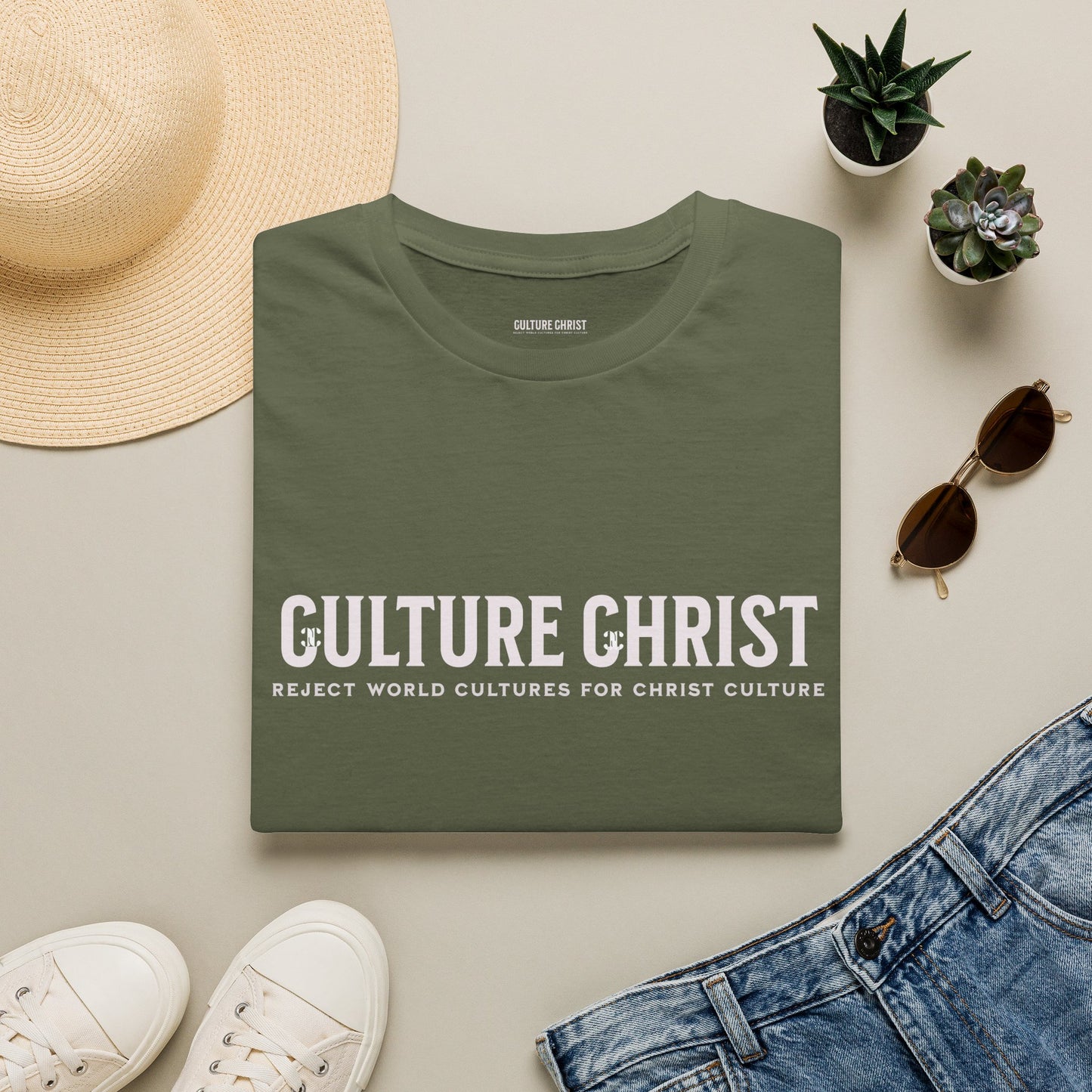 T-Shirt — "Culture Christ: Reject World Cultures for Christ Culture" Inspirational Christian Tee