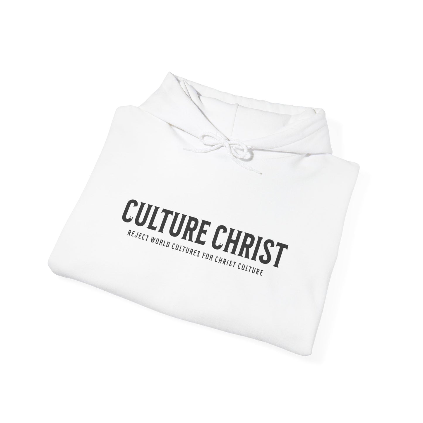 Culture Christ Hoodie — Minimal Christian Faith Pullover