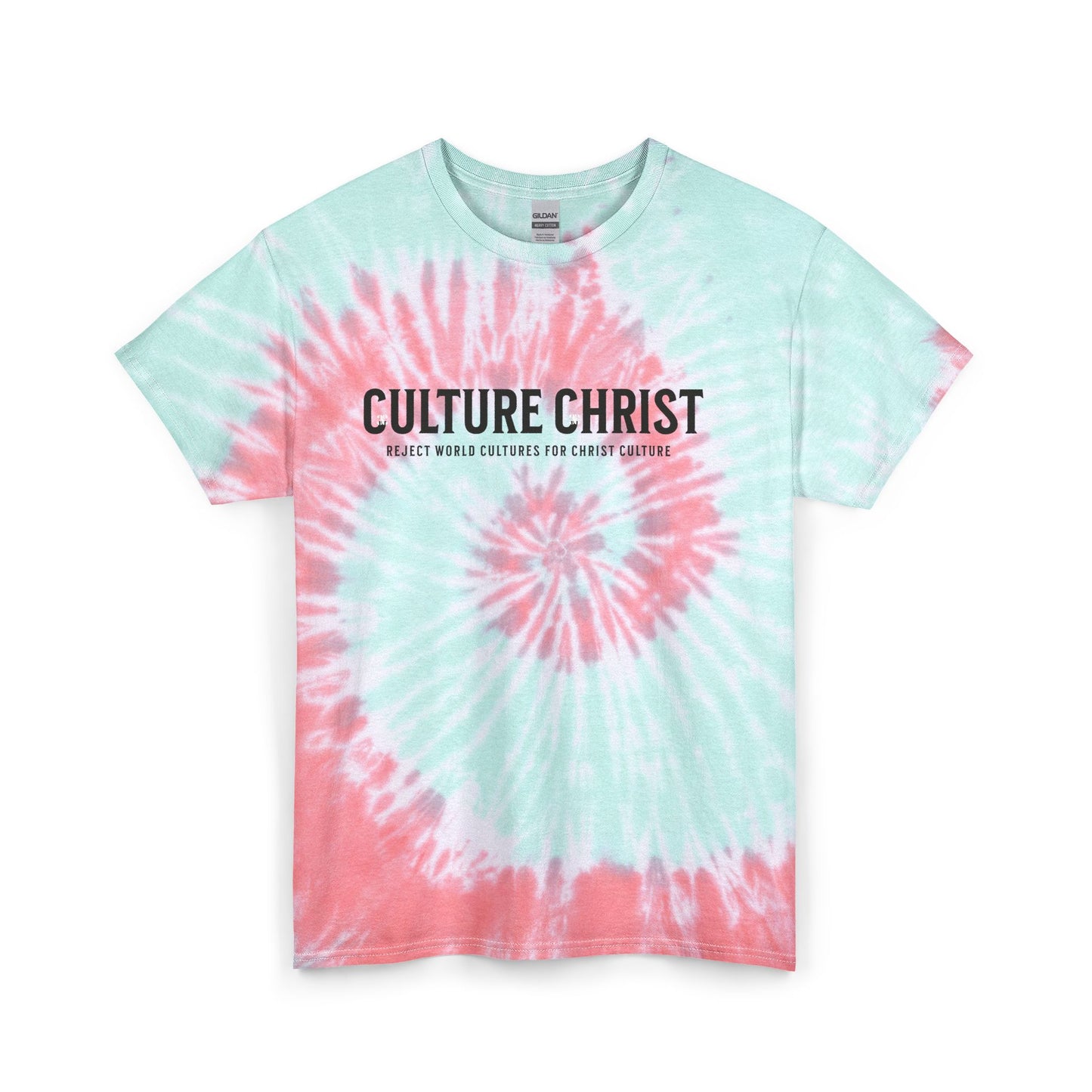 Culture Christ Tie-Dye Tee – Christian Faith Graphic T-Shirt