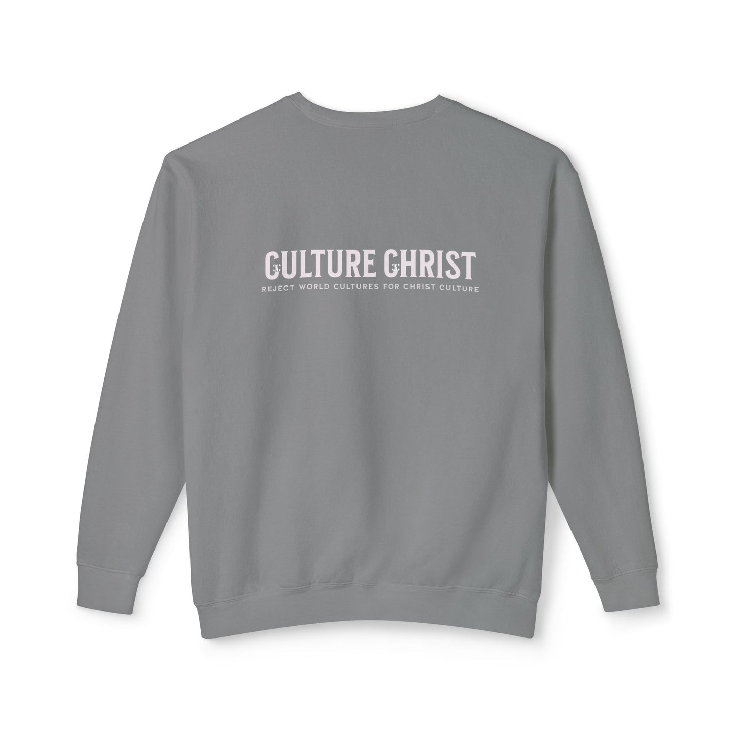 Culture Christ Crewneck Sweatshirt — Minimal Christian Faith Pullover