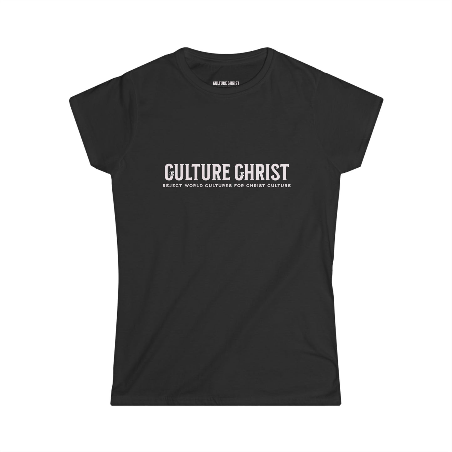 Culture Christ Women's Tee — Faith-Based Minimalist Christian Shirt