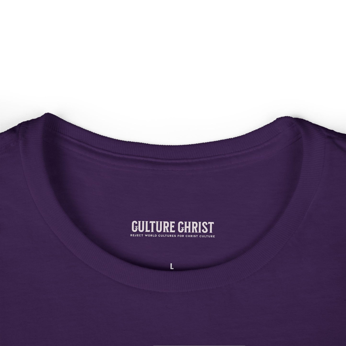 Culture Christ Women's Tee — Faith-Based Minimalist Christian Shirt