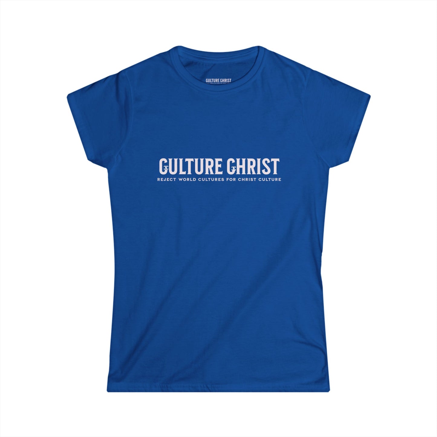 Culture Christ Women's Tee — Faith-Based Minimalist Christian Shirt