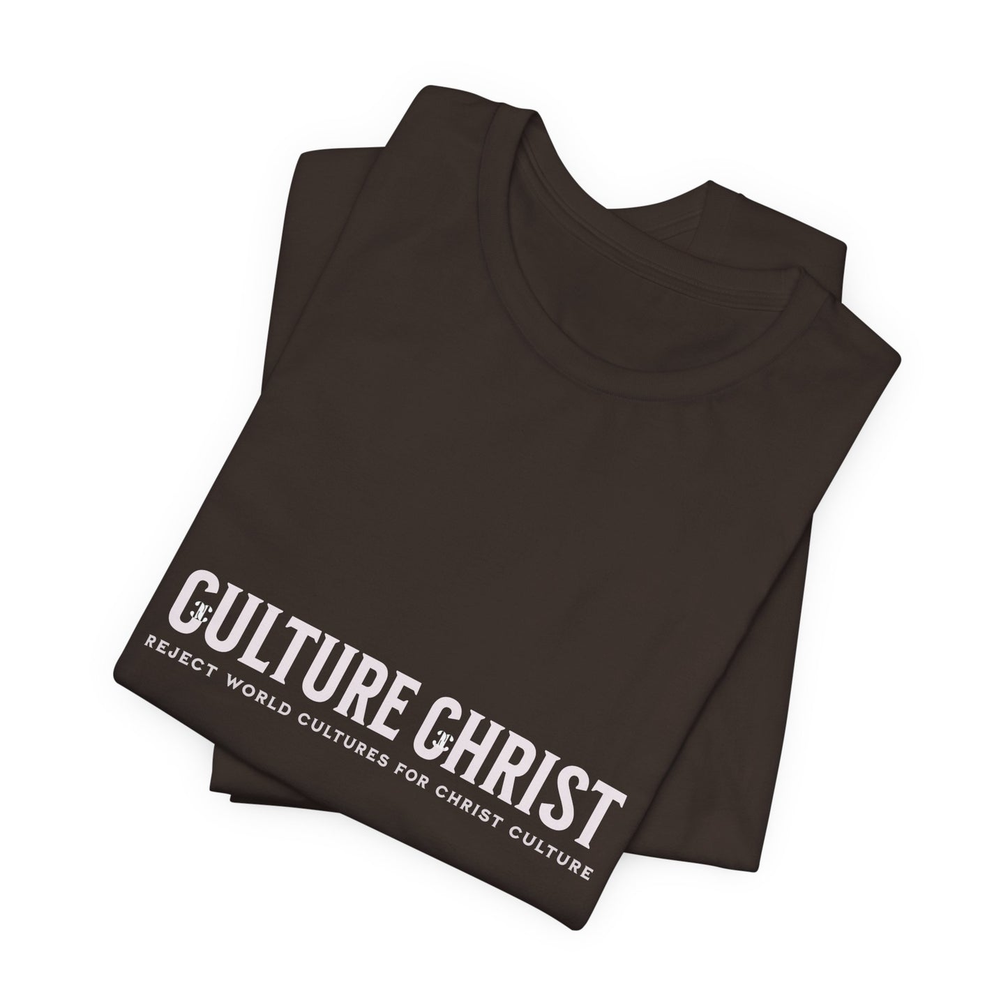 Culture Christ Graphic Tee — Minimal Christian Faith Shirt