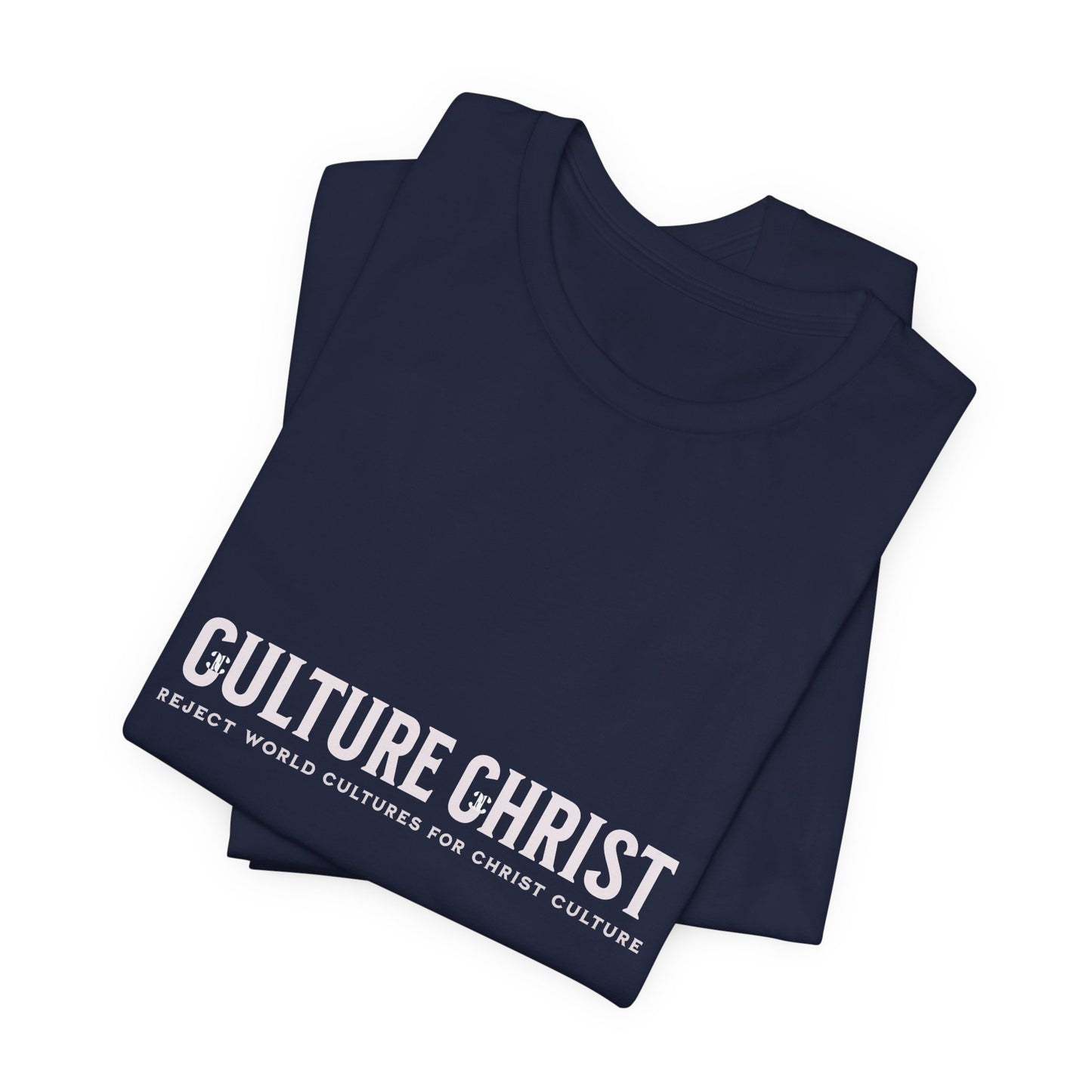 Culture Christ Graphic Tee — Minimal Christian Faith Shirt