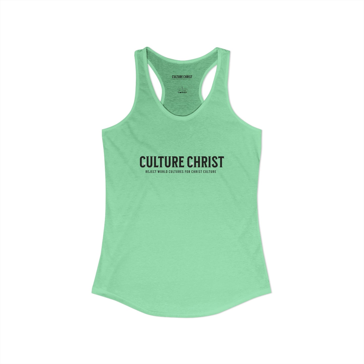 Women's Ideal Racerback Tank, wear your faith
