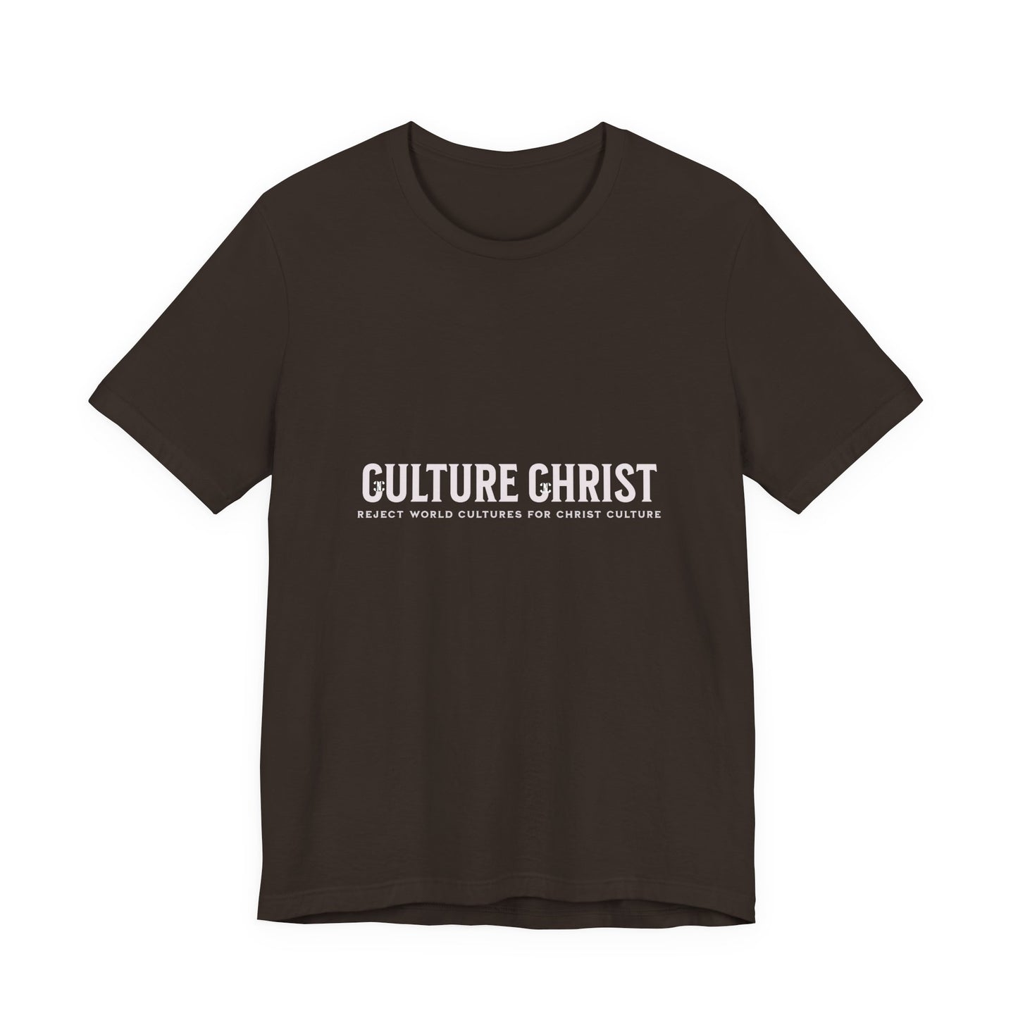 Culture Christ Graphic Tee — Minimal Christian Faith Shirt