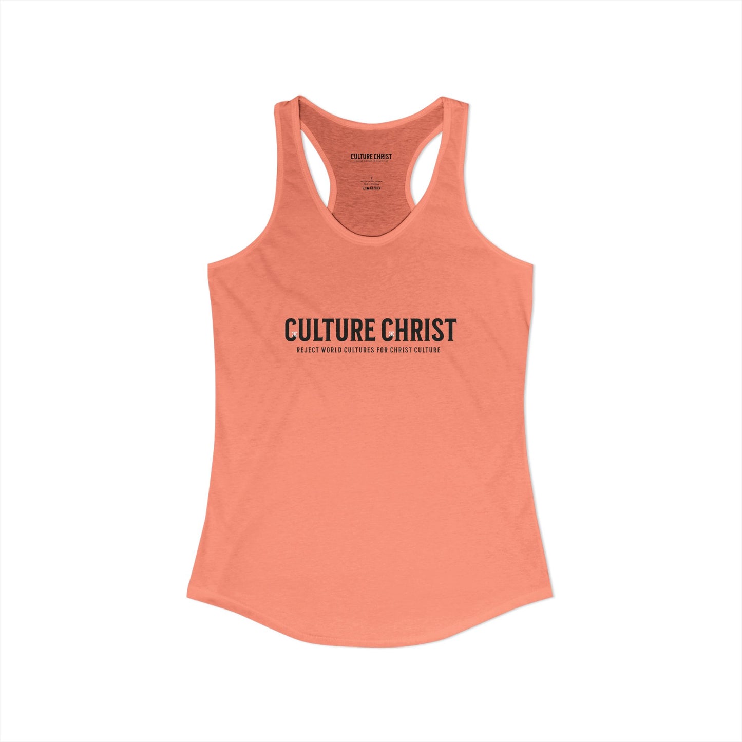 Women's Ideal Racerback Tank, wear your faith