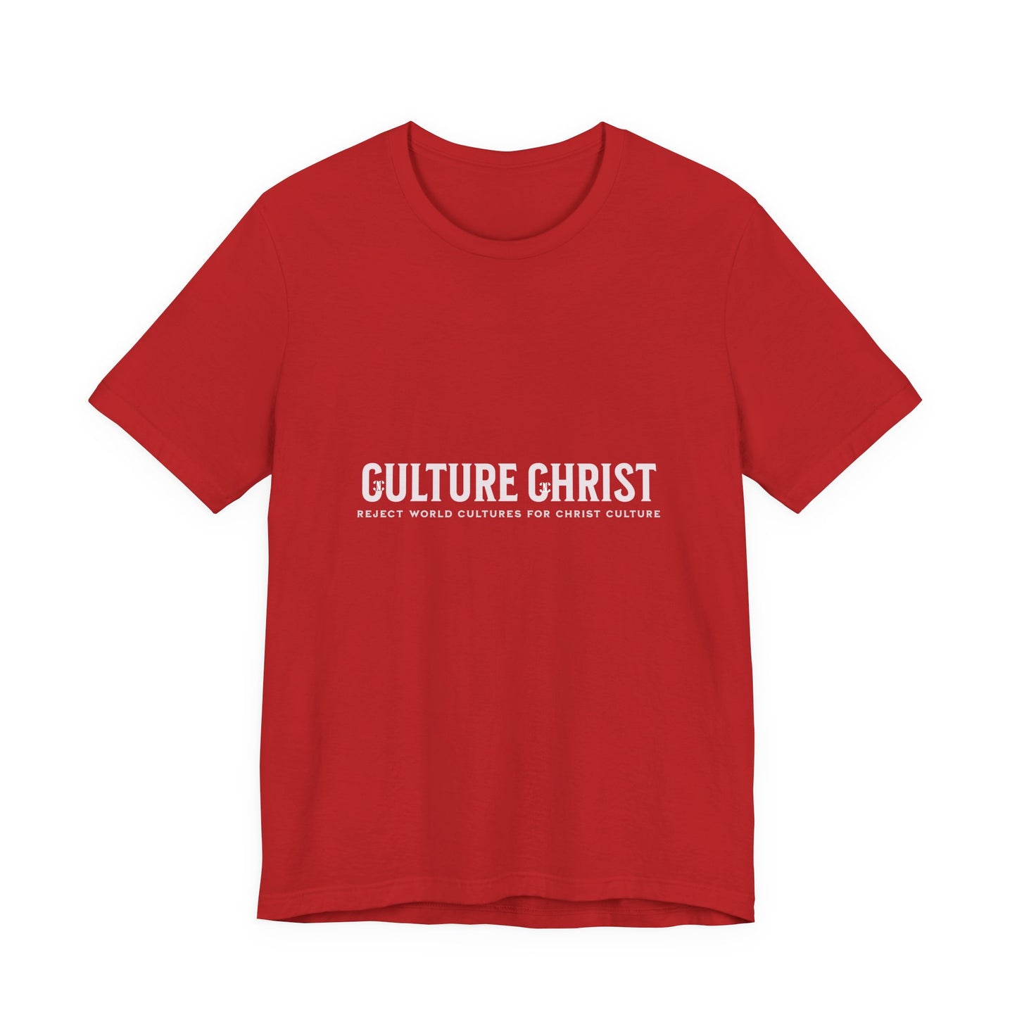 Culture Christ Graphic Tee — Minimal Christian Faith Shirt