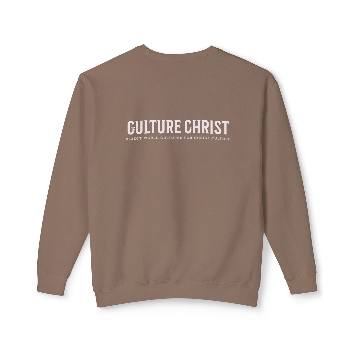 Culture Christ Crewneck Sweatshirt — Minimal Christian Faith Pullover