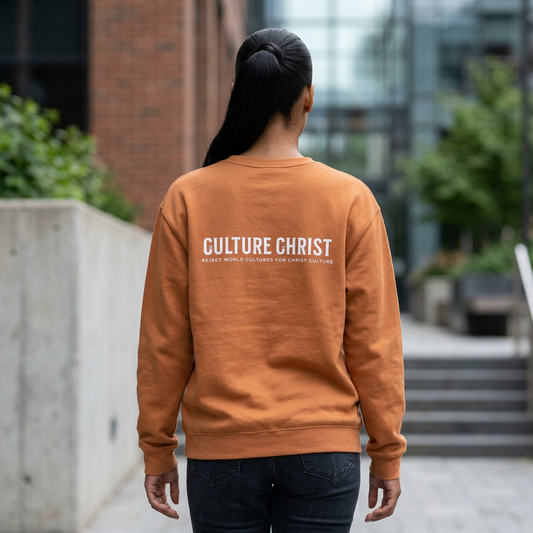 Culture Christ Crewneck Sweatshirt — Minimal Christian Faith Pullover