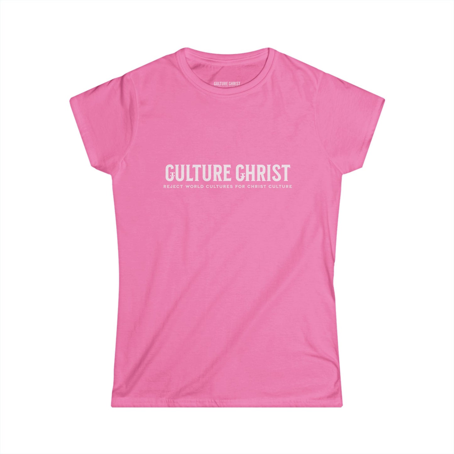 Culture Christ Women's Tee — Faith-Based Minimalist Christian Shirt