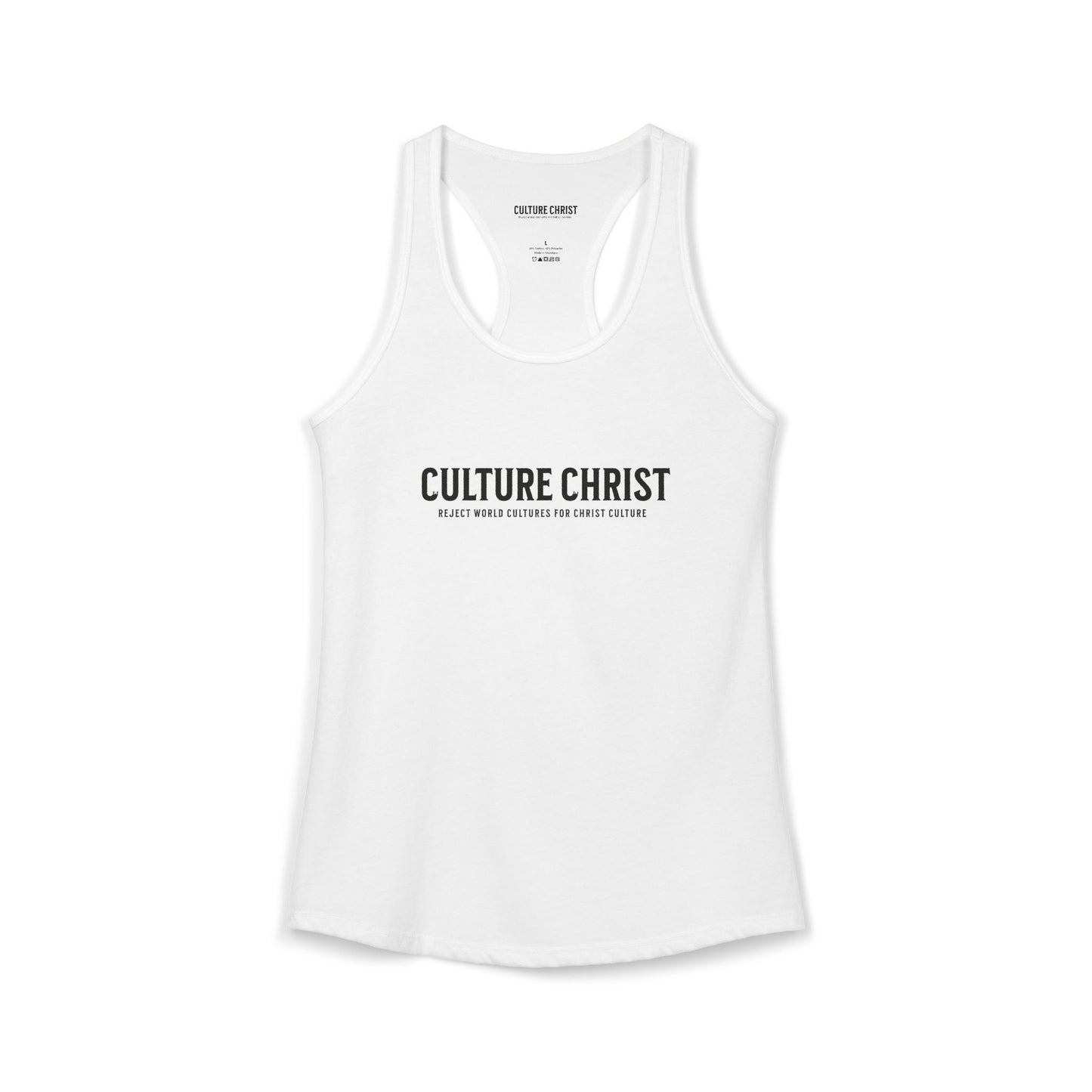 Women's Ideal Racerback Tank, wear your faith