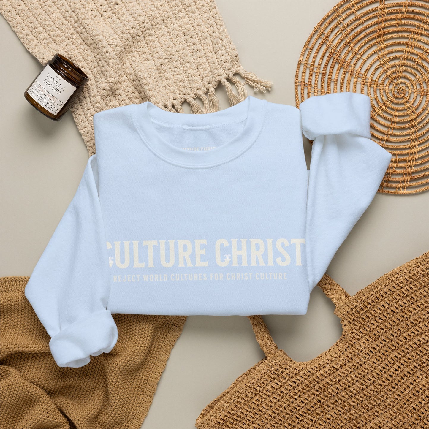 Cozy Christ Culture Sweatshirt | Unisex Crewneck for Faith, Casual Wear, Gift for Christians, Church Events, Everyday Comfort