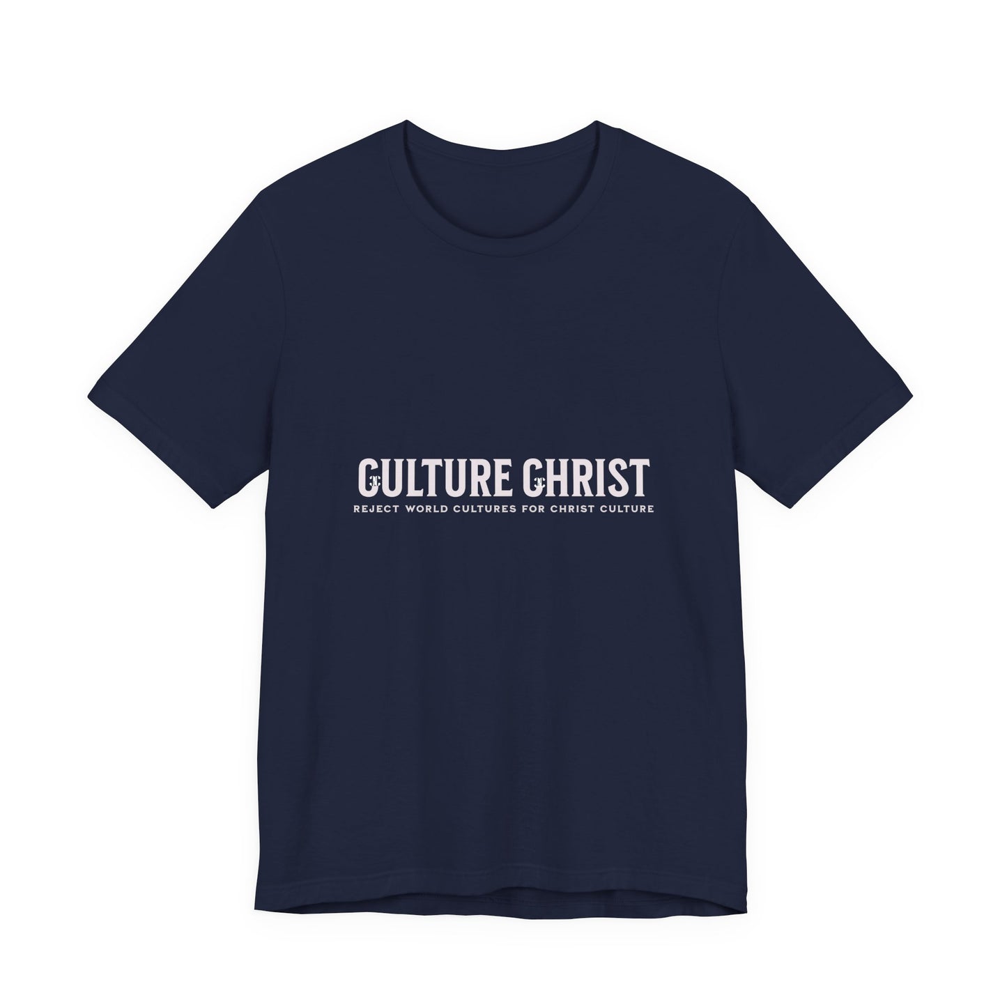 Culture Christ Graphic Tee — Minimal Christian Faith Shirt