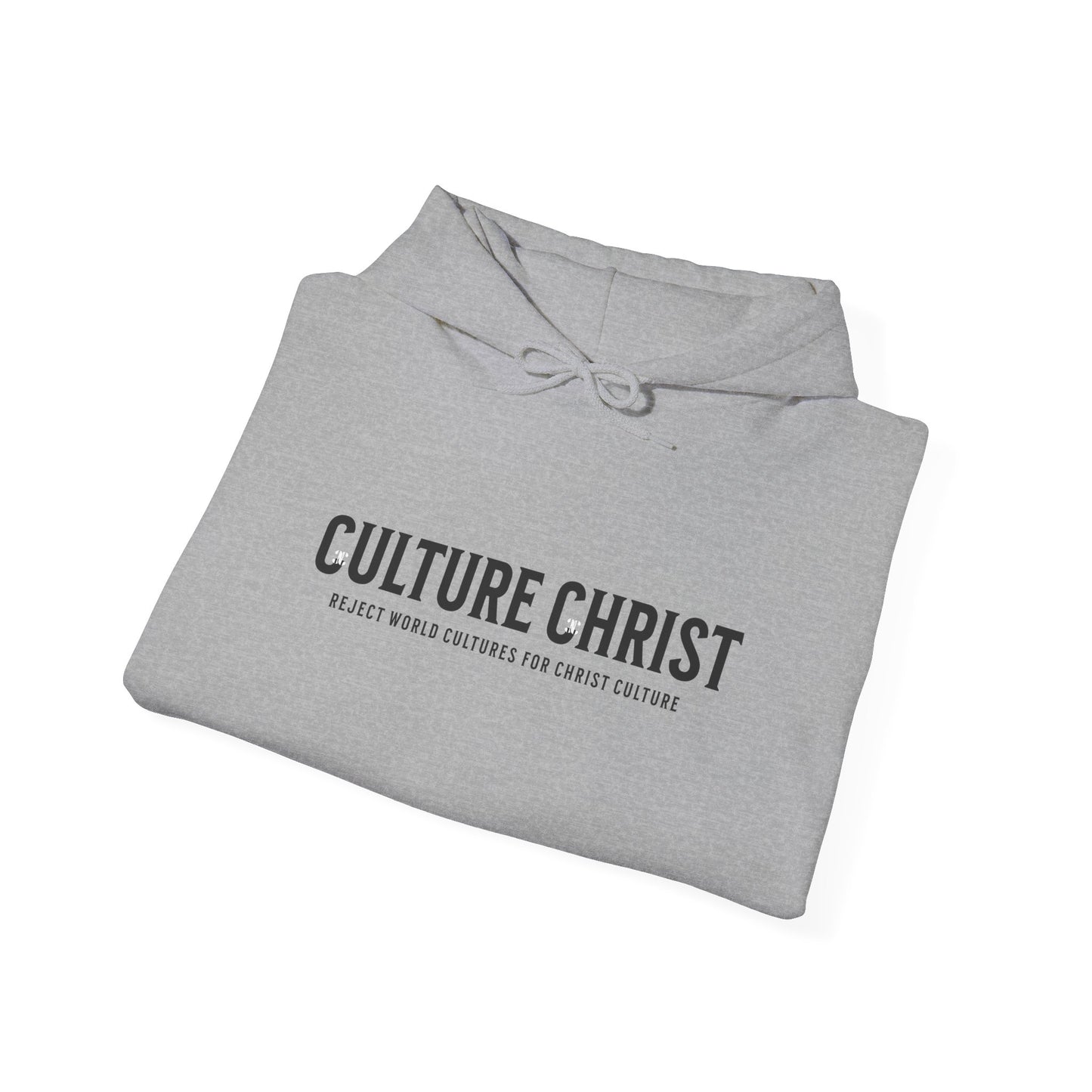Culture Christ Hoodie — Minimal Christian Faith Pullover