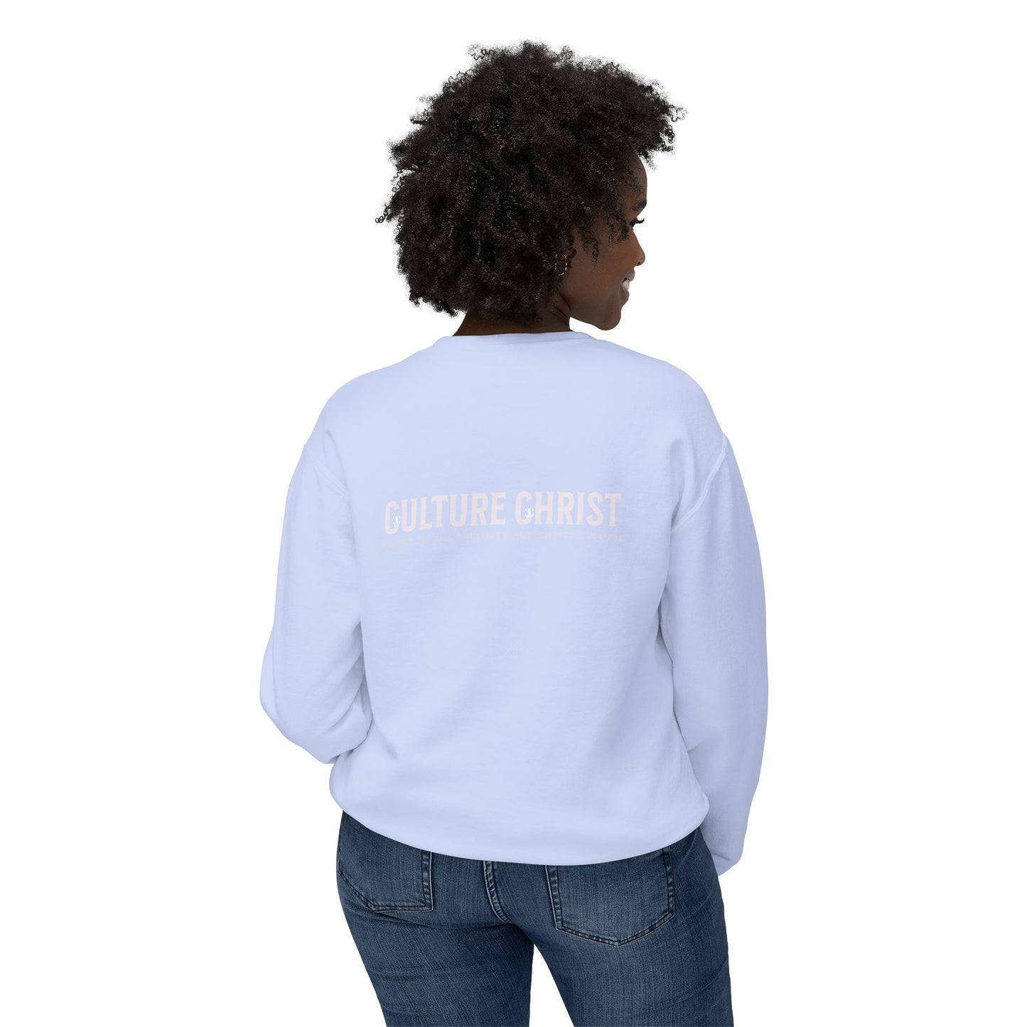 Culture Christ Crewneck Sweatshirt — Minimal Christian Faith Pullover