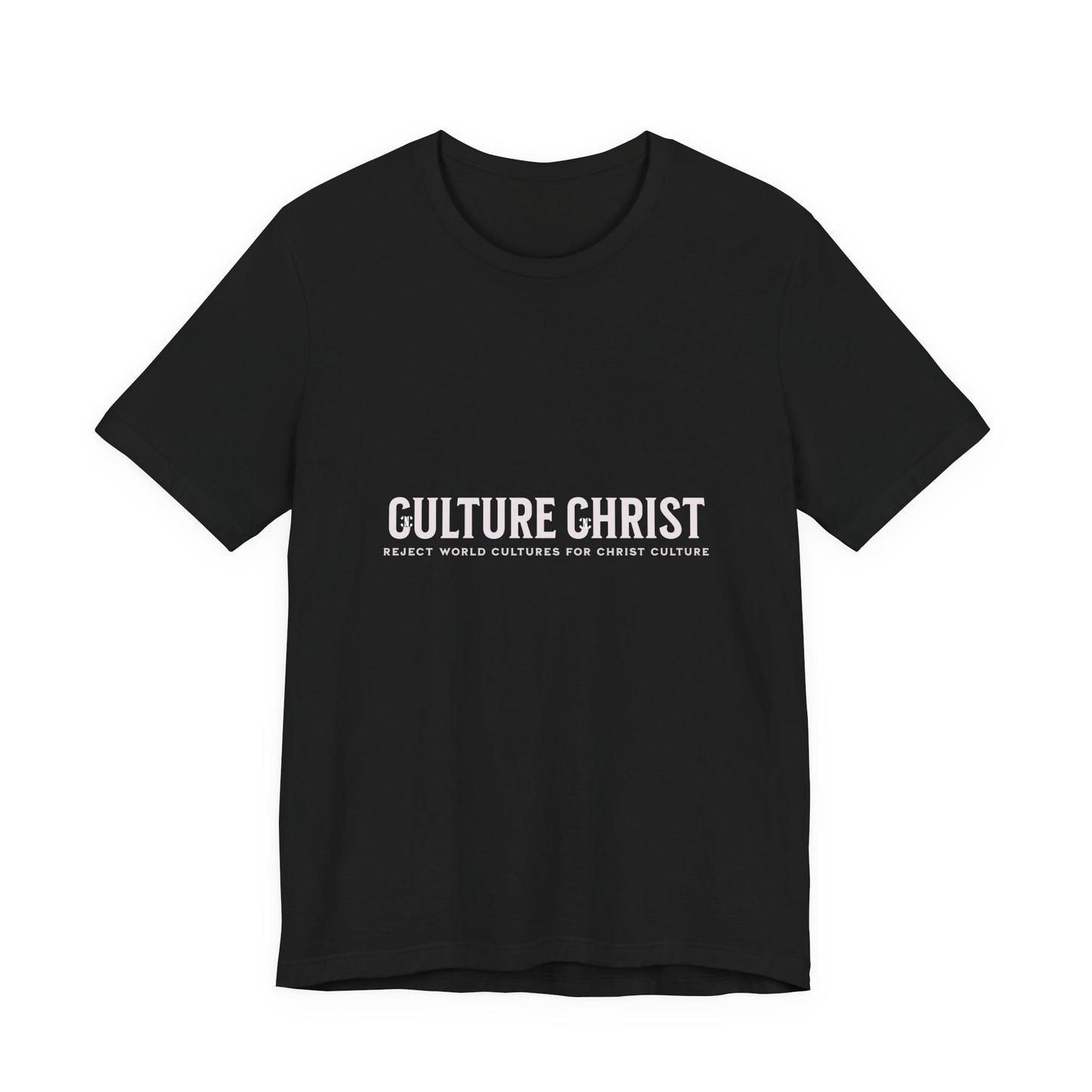 Culture Christ Graphic Tee — Minimal Christian Faith Shirt